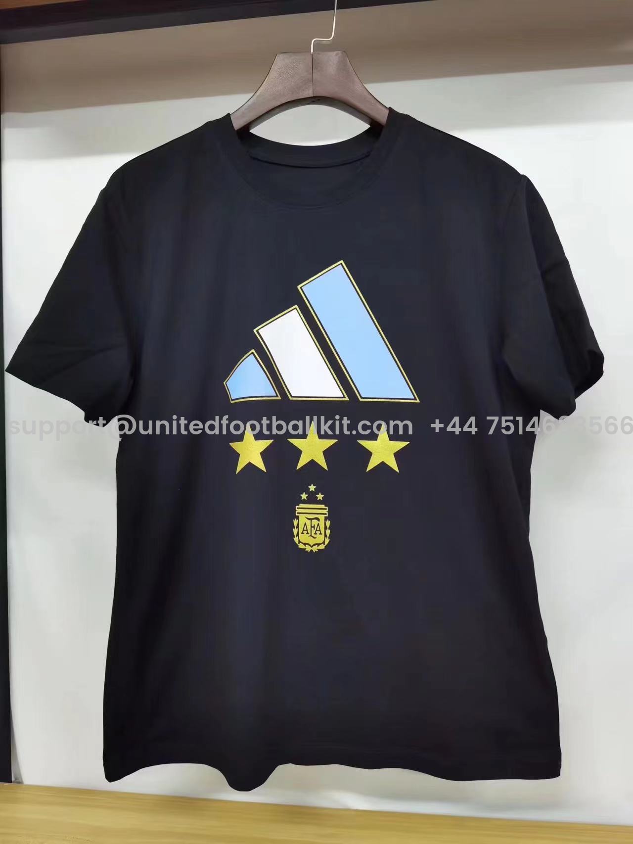 Unitedfootballkit.com | Three Star Argentina Champion Shirt 2022 World Cup -Customize Name, Number and Patch | Worldwide Shipping