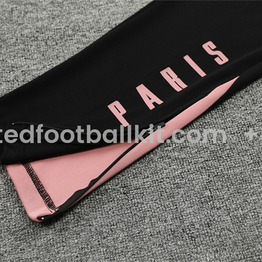 Unitedfootballkit.com | Paris Saint-Germain PSG X JD 24-25 Long Sleeve Training Set - Player Version - White Top and Black Pants -Customize Name, Number and Patch | Worldwide Shipping