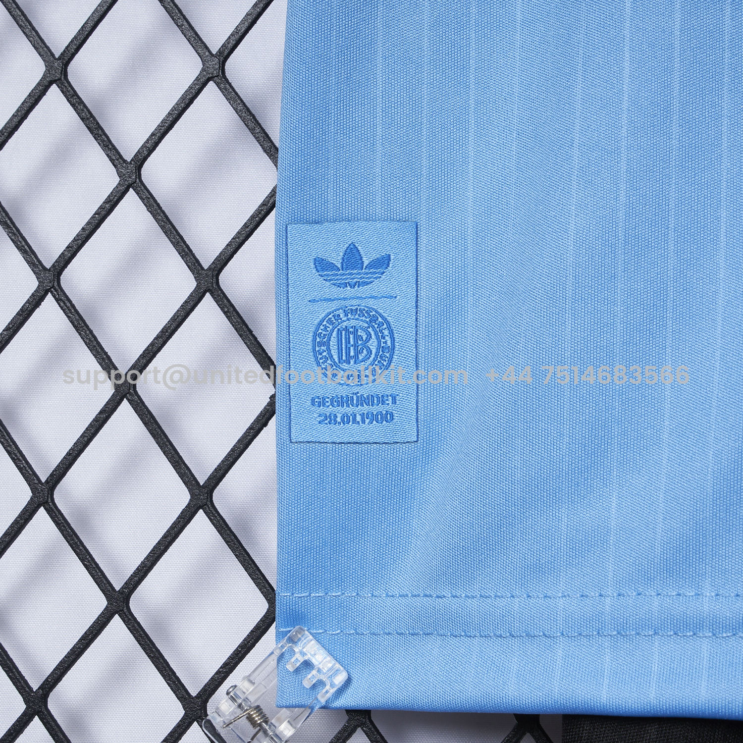 Unitedfootballkit.com | Germany 2025 125-Year Anniversary Blue Goalkeeper Kids Kit -Customize Name, Number and Patch | Worldwide Shipping