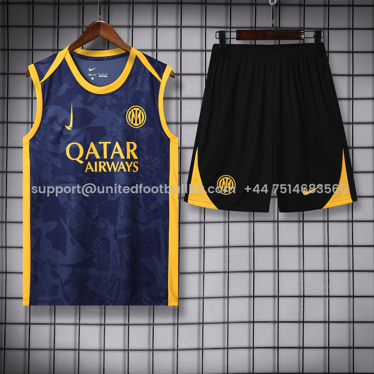 Unitedfootballkit.com | Inter Milan 25-26 Vest Training Set - Deep Blue Camouflage -Customize Name, Number and Patch | Worldwide Shipping