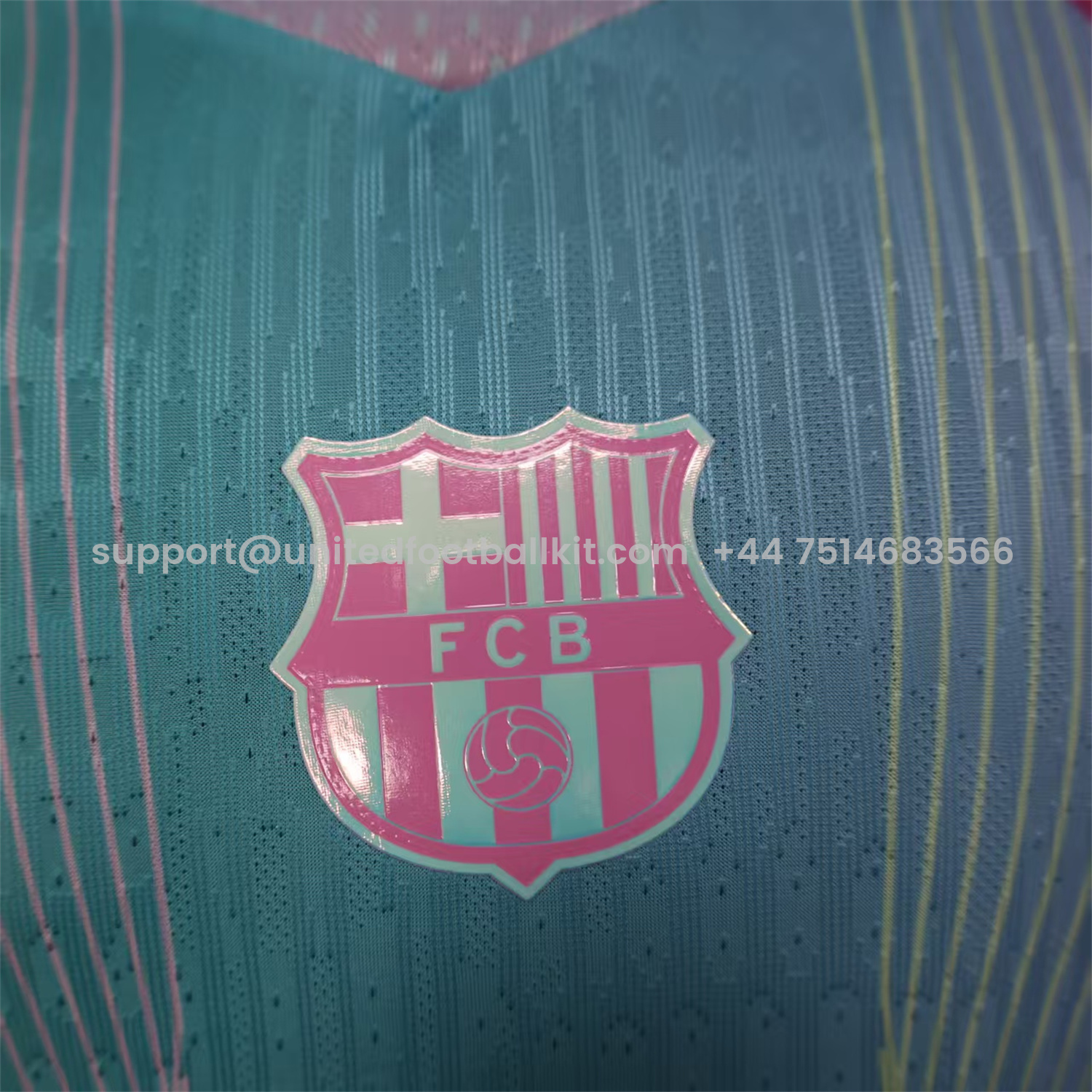 Unitedfootballkit.com | Barcelona 25-26 Pink & Blue & Purple Special Jersey - Player Version -Customize Name, Number and Patch | Worldwide Shipping