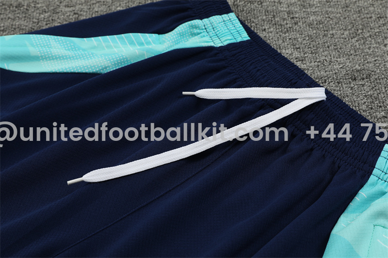 Unitedfootballkit.com | Arsenal 24-25 Short-Sleeve Training Set - Lake Blue -Customize Name, Number and Patch | Worldwide Shipping