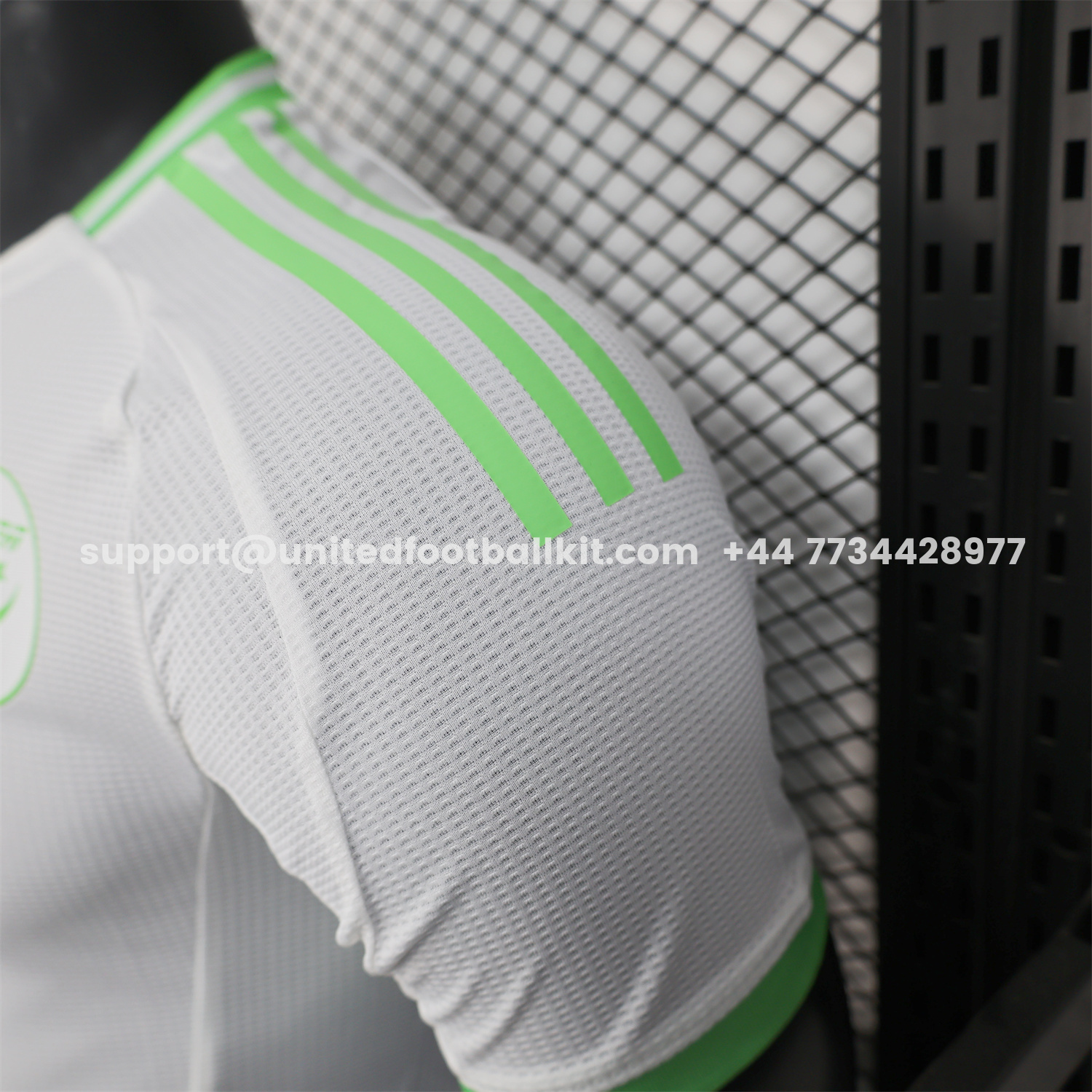 Unitedfootballkit.com | Algeria 25-26 Whie Jersey with Green - Player Version -Customize Name, Number and Patch | Worldwide Shipping