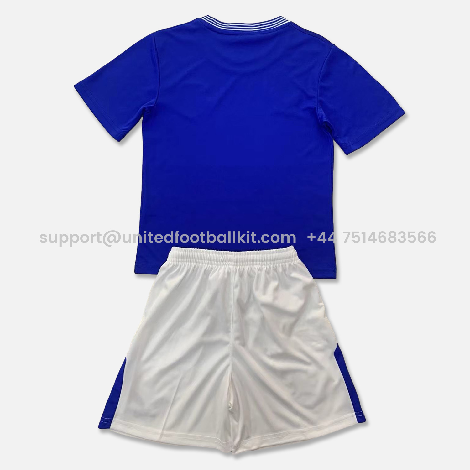 Unitedfootballkit.com | Everton 24-25 Home Kids Kit -Customize Name, Number and Patch | Worldwide Shipping
