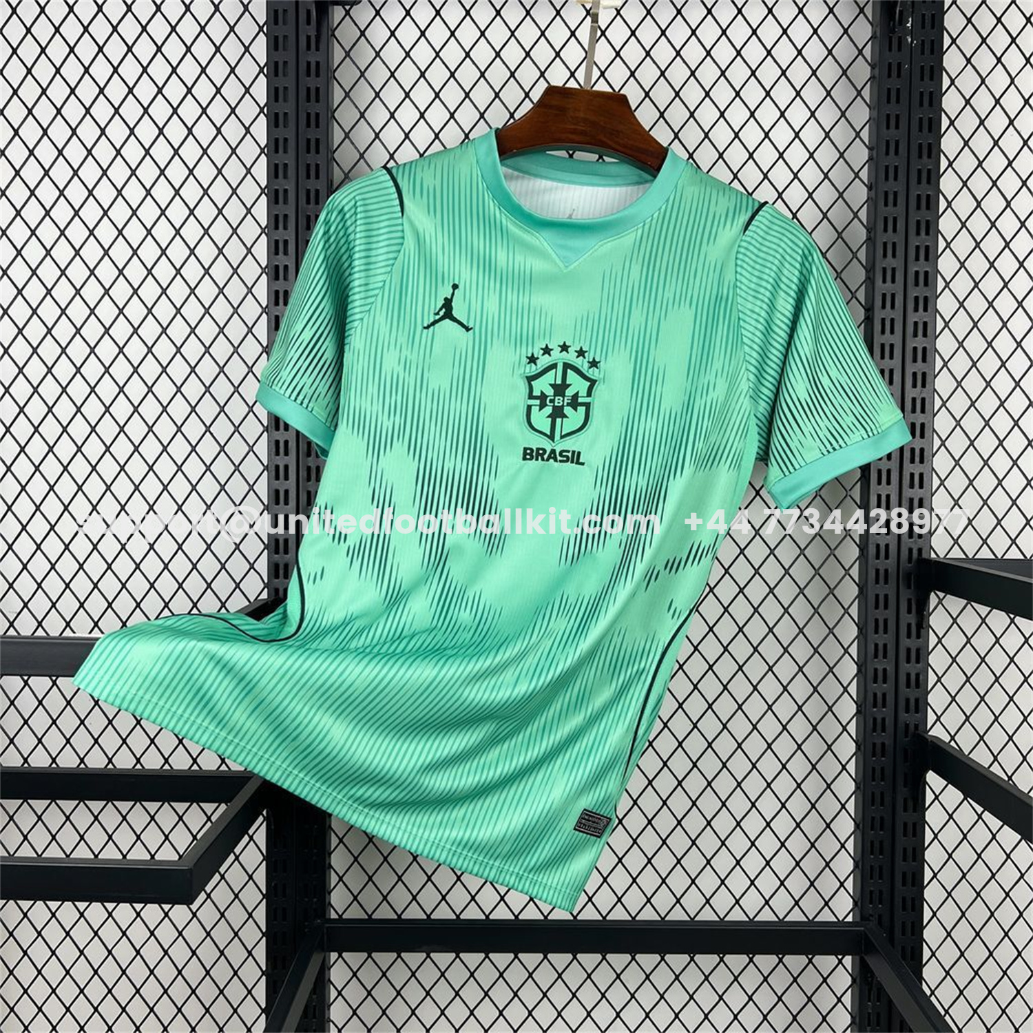 Unitedfootballkit.com | Brazil 2026 Mint Green Goalkeeper Jersey - Fans Version -Customize Name, Number and Patch | Worldwide Shipping