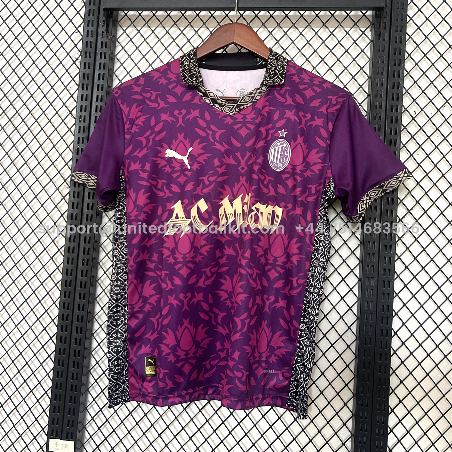 Unitedfootballkit.com | AC Milan 25-26 Purple Special Jersey - Fans Version -Customize Name, Number and Patch | Worldwide Shipping