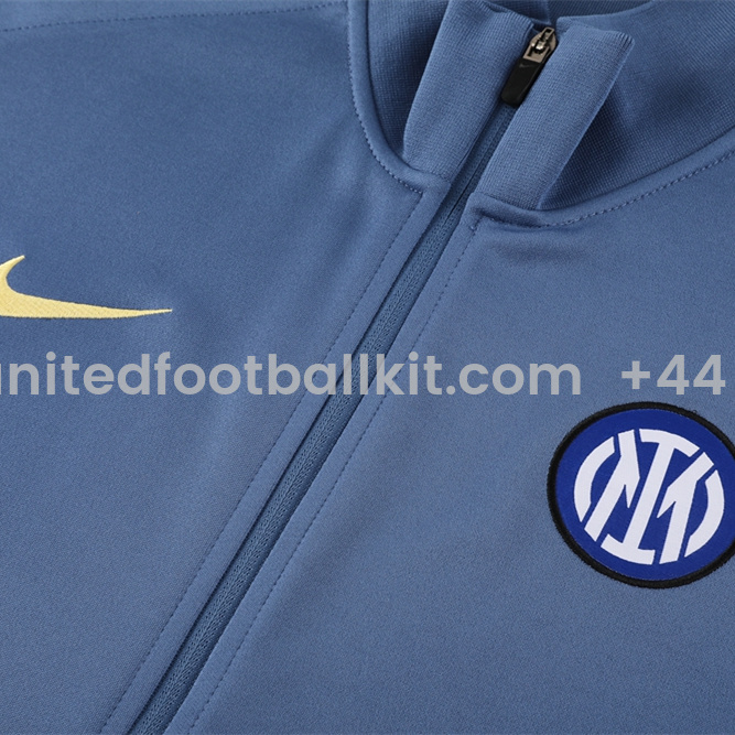 Unitedfootballkit.com | Inter Milan 24-25 Jacket Training Tracksuit - Light Blue -Customize Name, Number and Patch | Worldwide Shipping