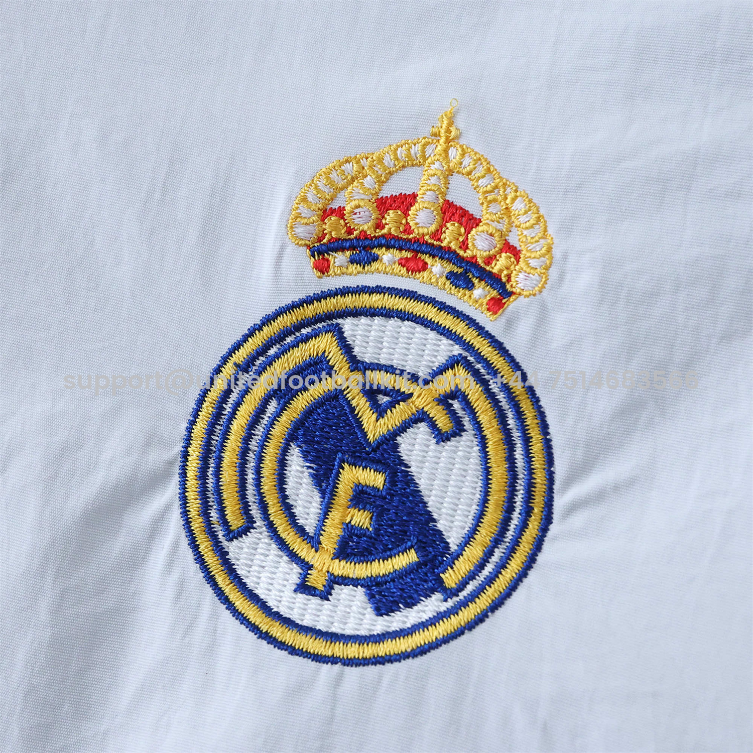 Unitedfootballkit.com | Retro Real Madrid 1995-96 Home & Away Double Sided Reversible Windbreaker - White & Purple -Customize Name, Number and Patch | Worldwide Shipping