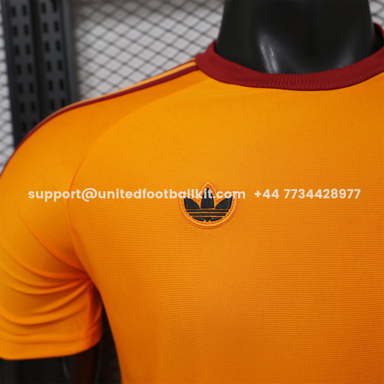 Unitedfootballkit.com | AS Roma 25-26 Retro Casual Style Orange Special Jersey - Player Version -Customize Name, Number and Patch | Worldwide Shipping