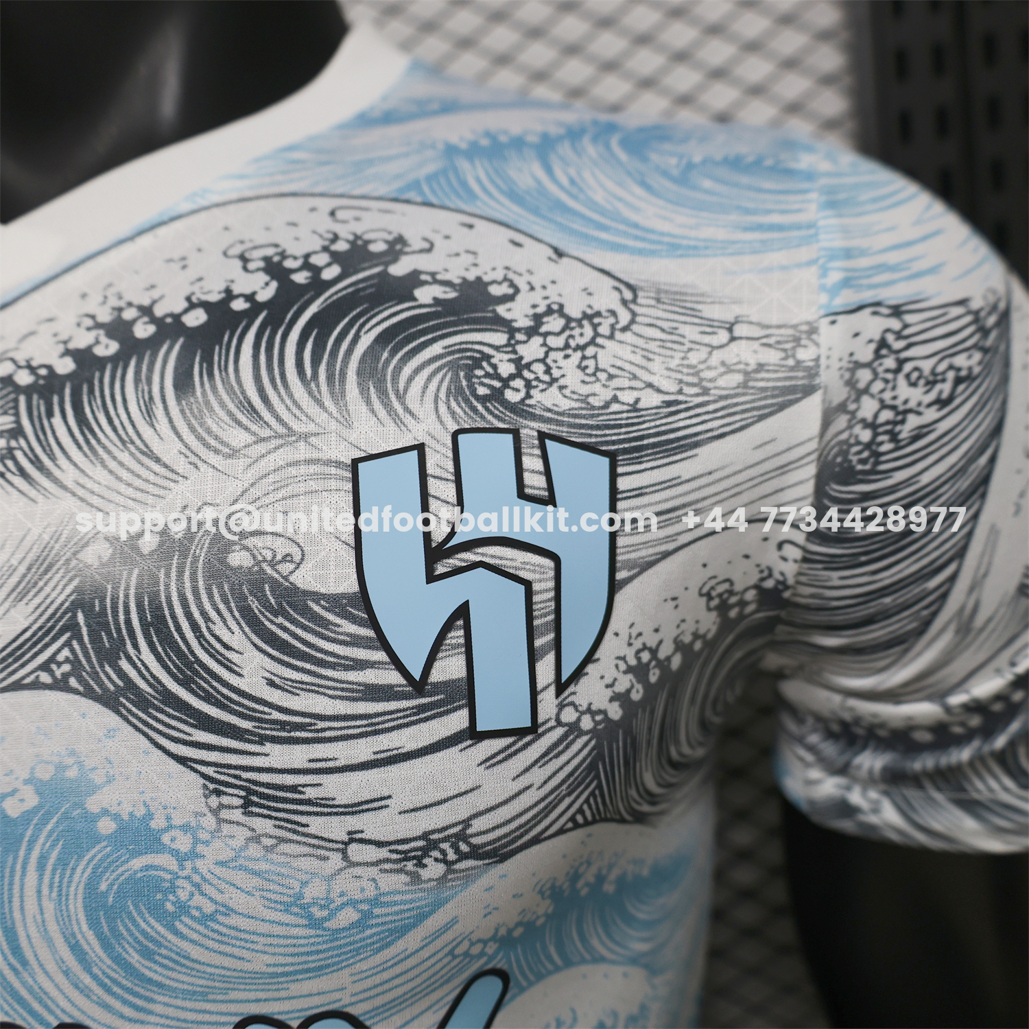 Unitedfootballkit.com | Al Hilal Riyadh Crescent 25-26 Blue Grey Special Jersey - Player Version -Customize Name, Number and Patch | Worldwide Shipping