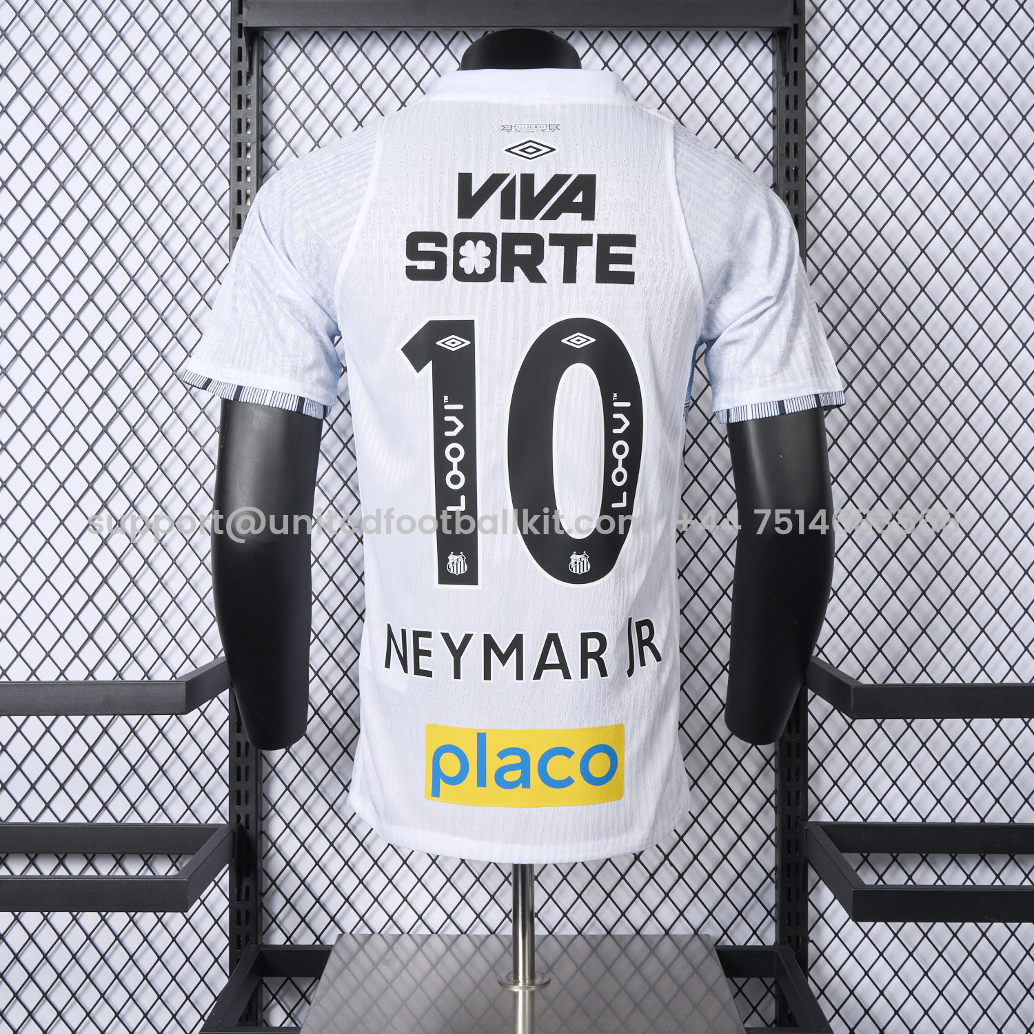Unitedfootballkit.com | Santos 25-26 Home Jersey With Sponsors - Player Version -Customize Name, Number and Patch | Worldwide Shipping