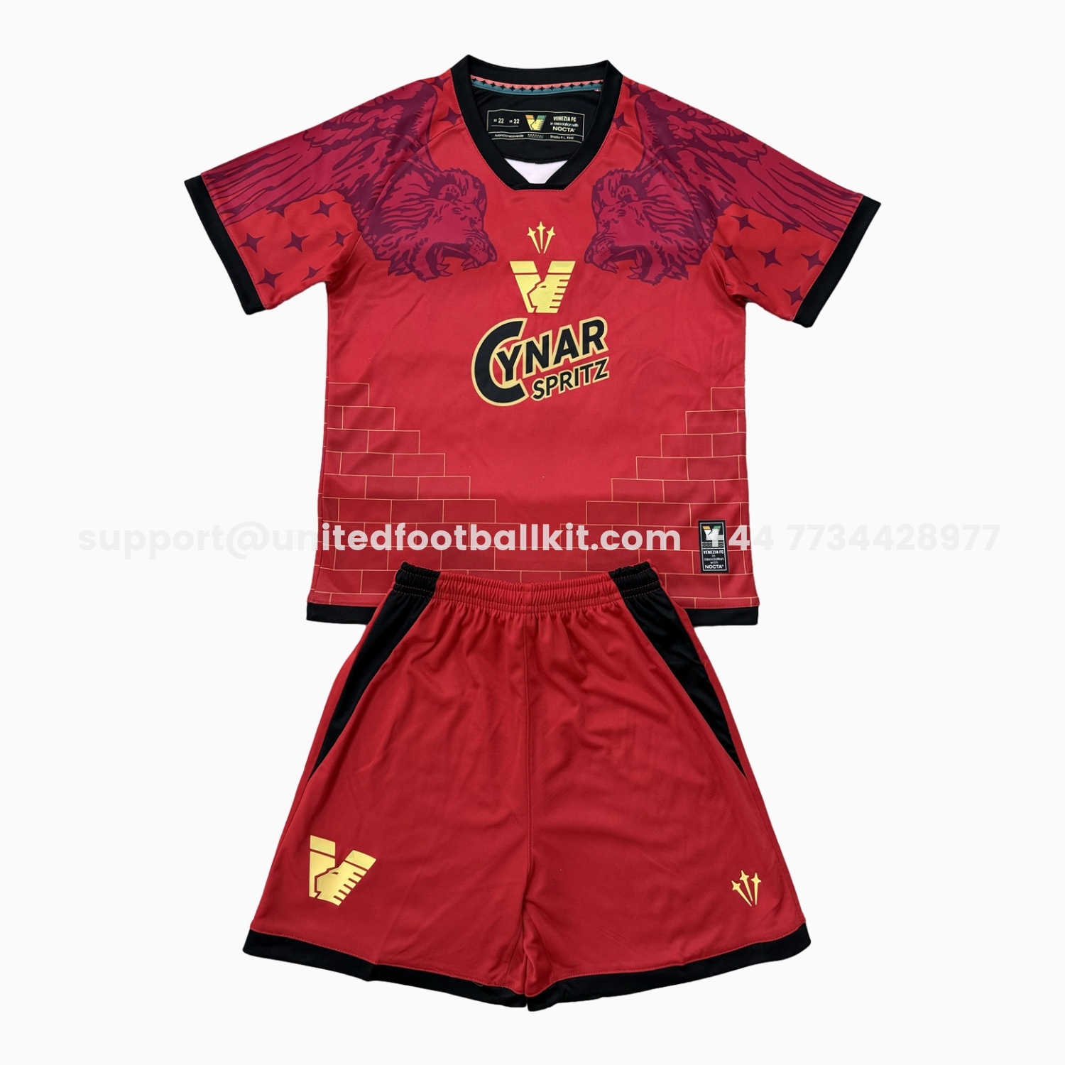 Unitedfootballkit.com | Venezia FC 25-26 Fourth Kids Kit -Customize Name, Number and Patch | Worldwide Shipping