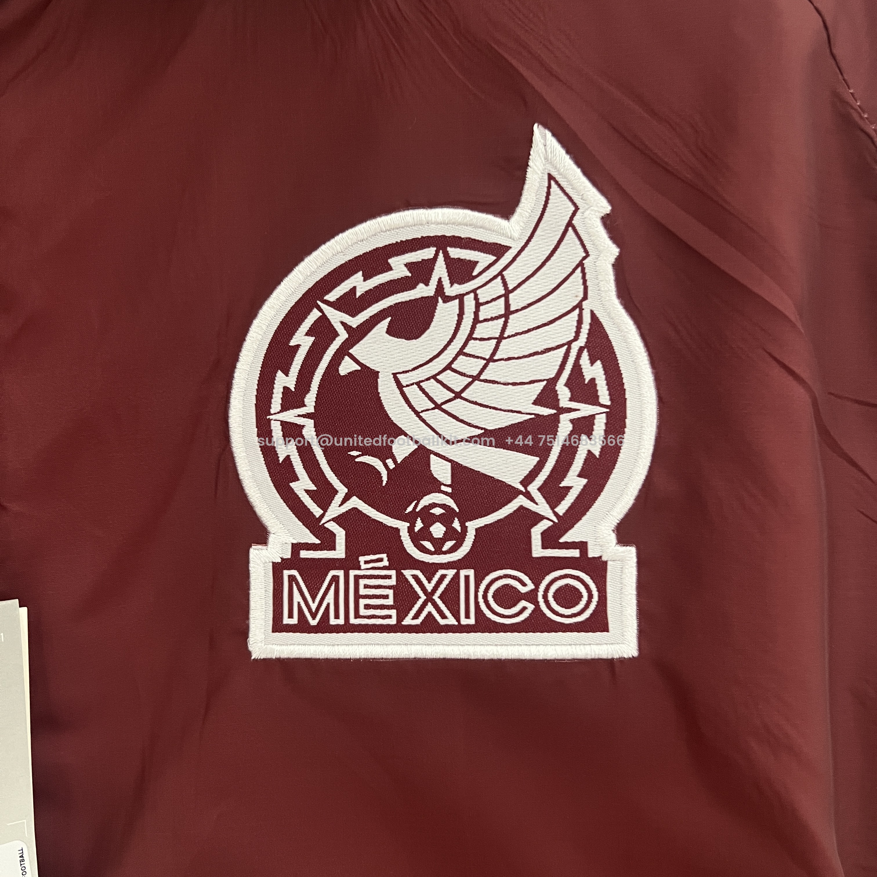 Unitedfootballkit.com | Mexico 2024 Double Sided Reversible Windbreaker - Red & Grey -Customize Name, Number and Patch | Worldwide Shipping