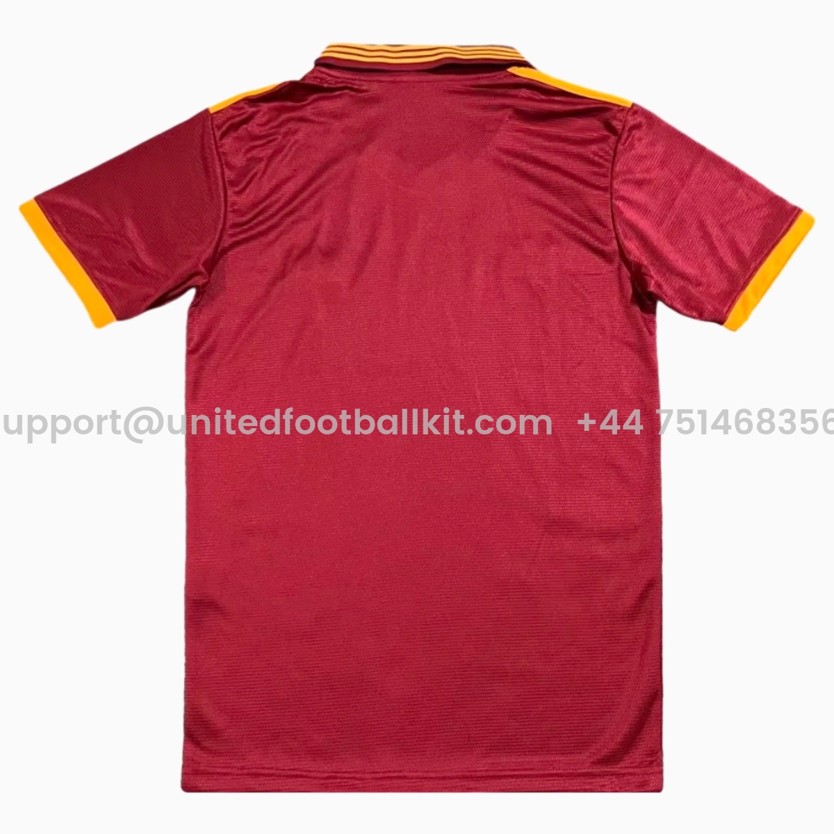Unitedfootballkit.com | Retro AS Roma 1992-94 Home Jersey -Customize Name, Number and Patch | Worldwide Shipping