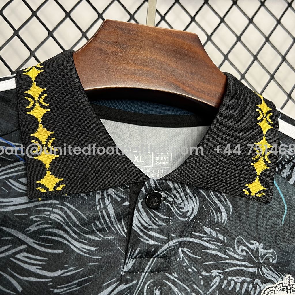 Unitedfootballkit.com | Real Madrid 24-25 White & Blue Loong Special Edition Jersey - Fans Version -Customize Name, Number and Patch | Worldwide Shipping