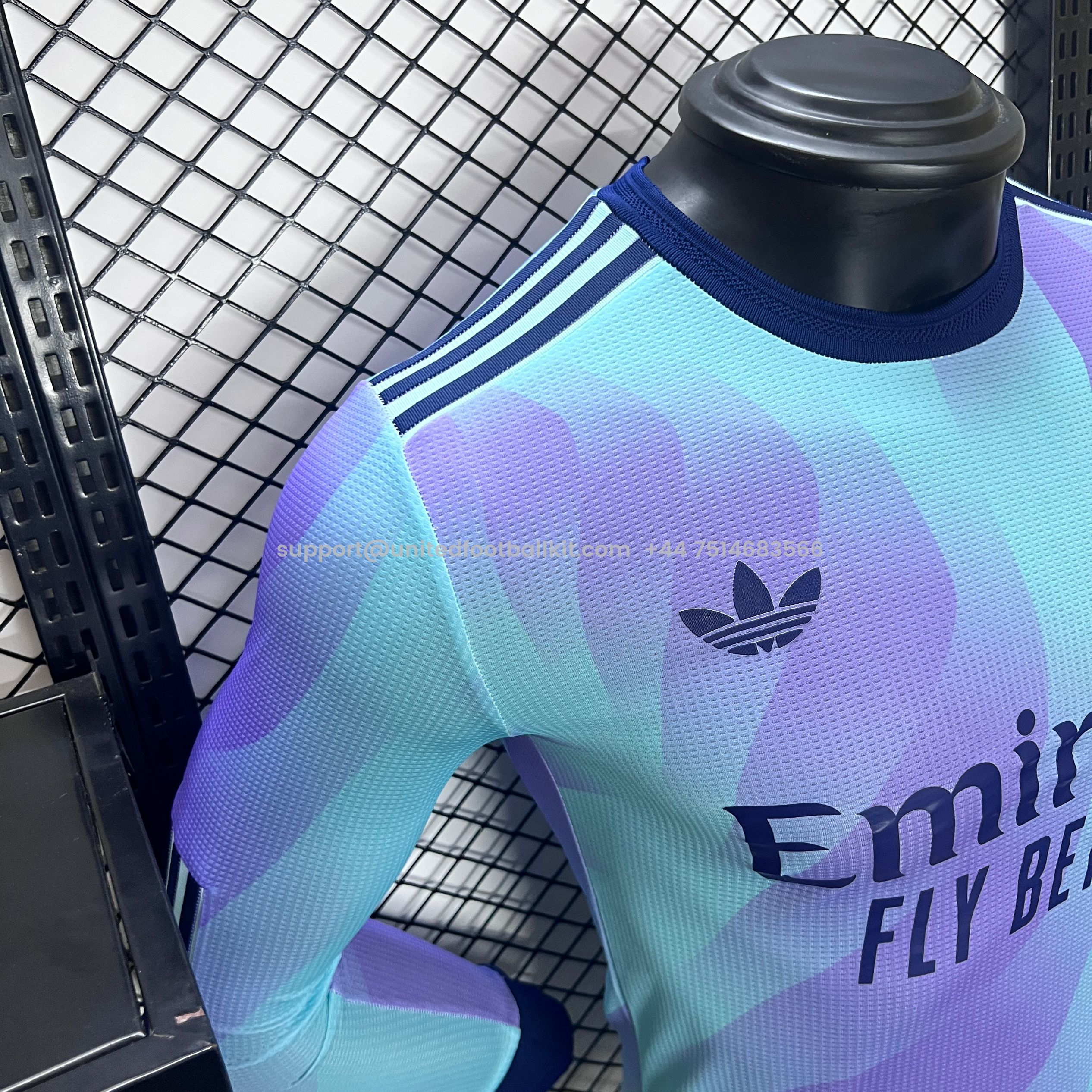 Unitedfootballkit.com | Arsenal 24-25 Third Long Sleeve Jersey - Player Version -Customize Name, Number and Patch | Worldwide Shipping