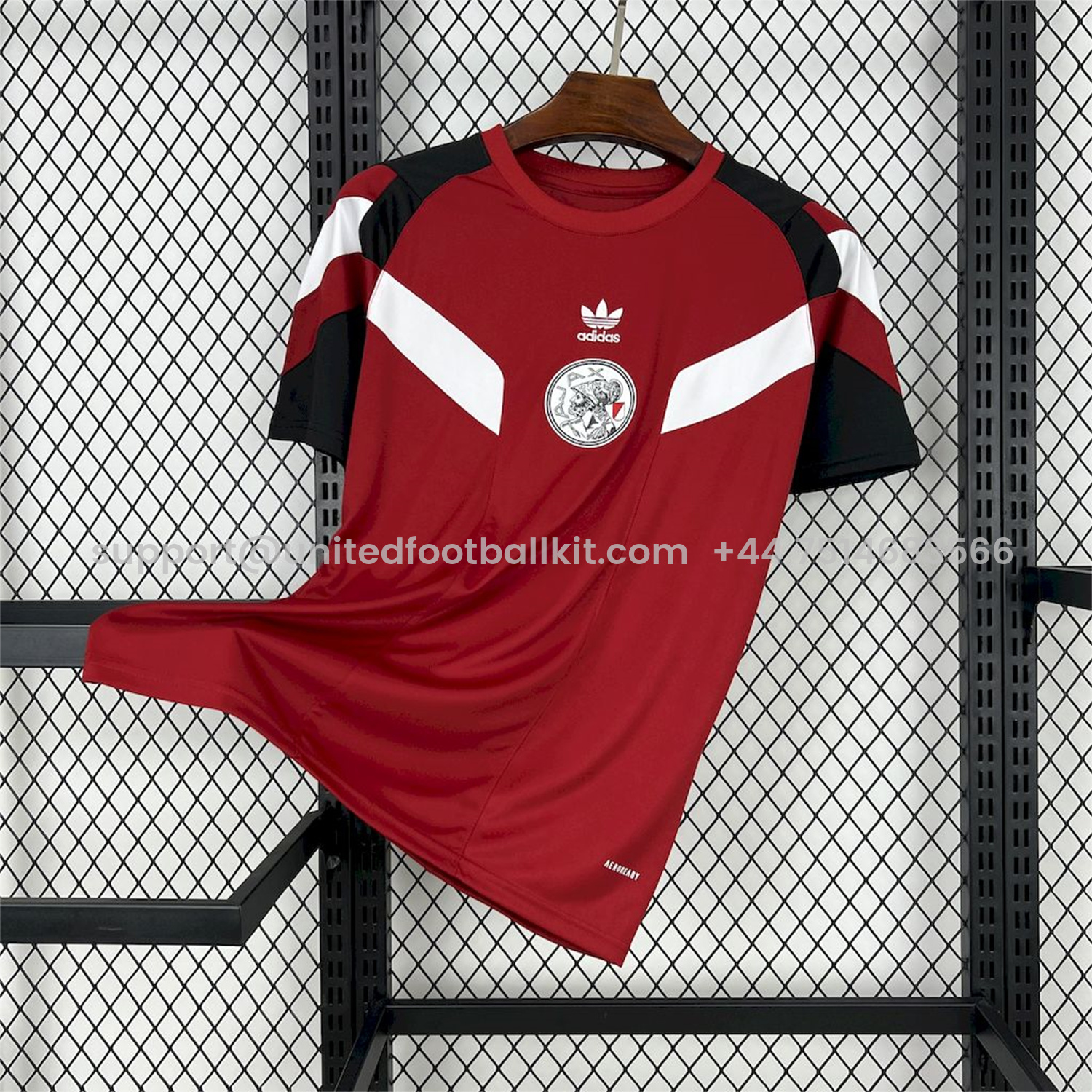Unitedfootballkit.com | Ajax 24-25 Originals LFSTLR Red T-shirt - Fans Version -Customize Name, Number and Patch | Worldwide Shipping