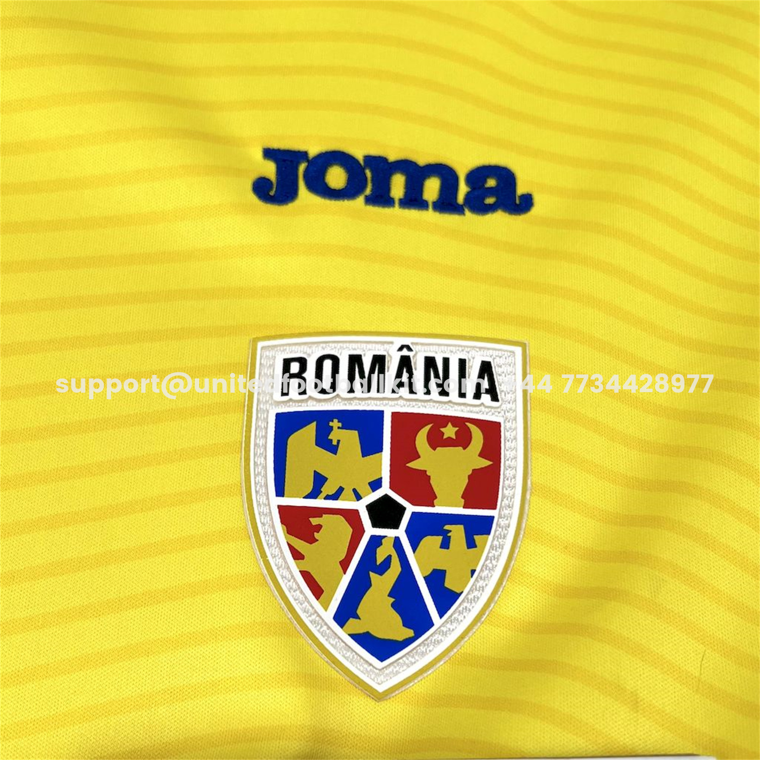 Unitedfootballkit.com | Romania 2025-26 Home Jersey - Fans Version -Customize Name, Number and Patch | Worldwide Shipping