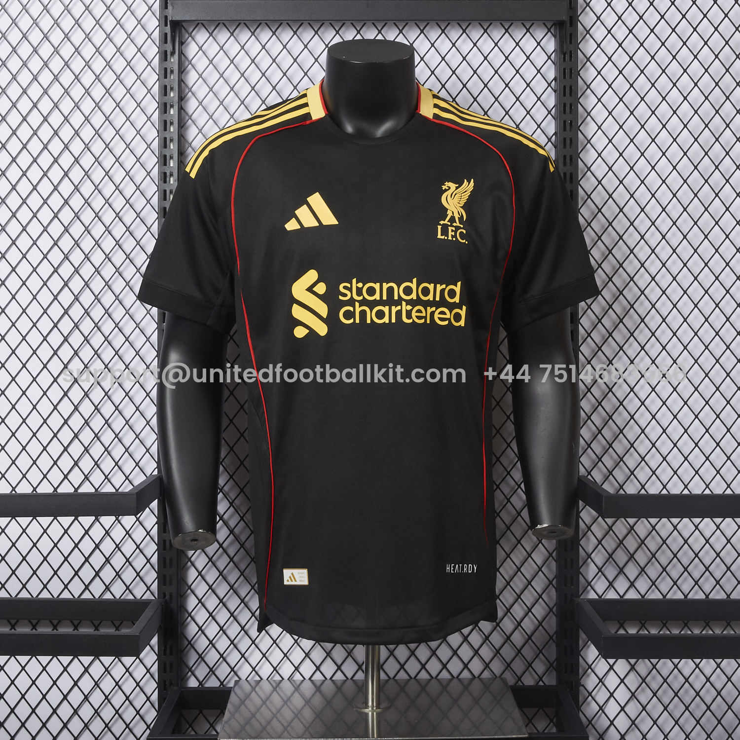 Unitedfootballkit.com | Liver.pool 25-26 Black Special Jersey - Player Version -Customize Name, Number and Patch | Worldwide Shipping