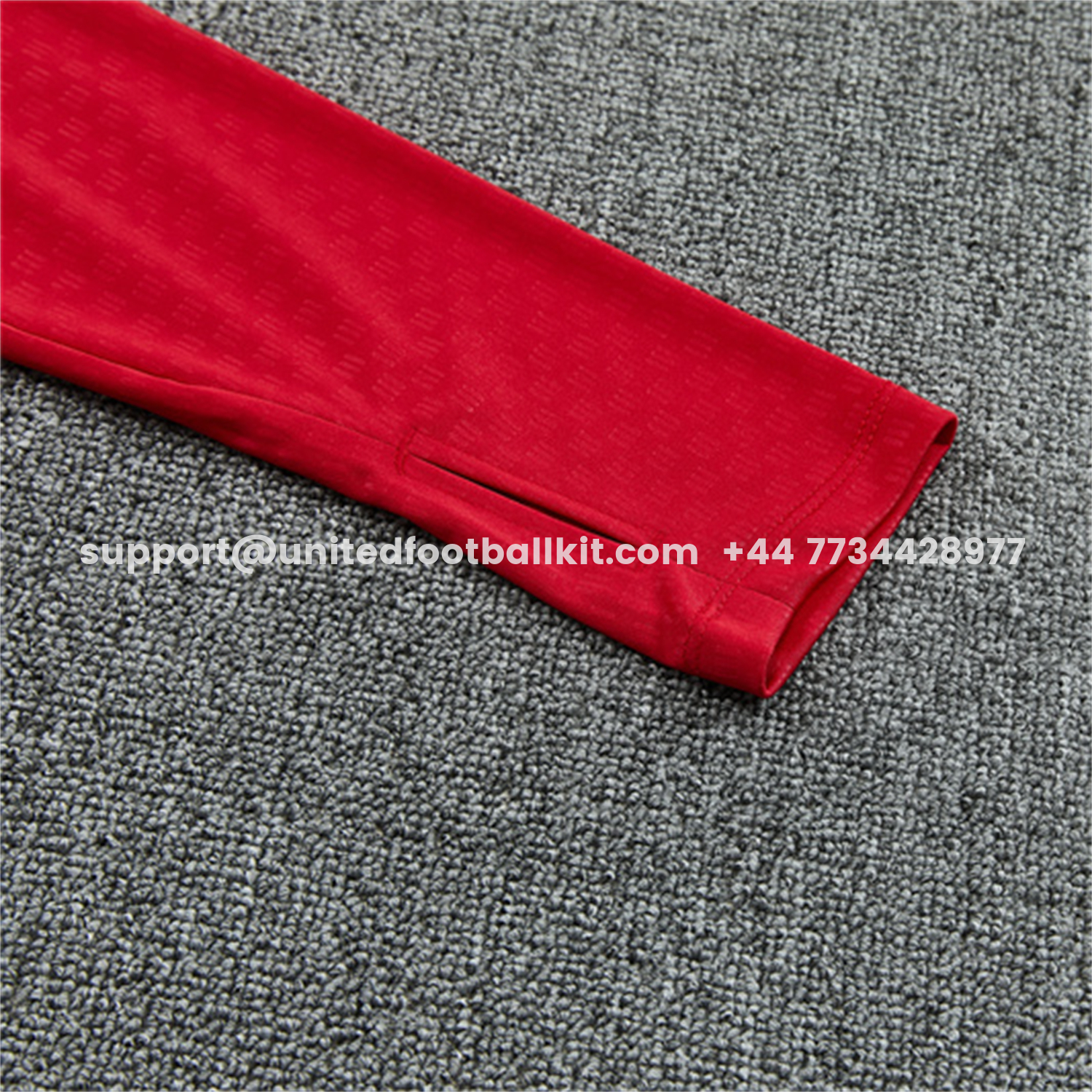 Unitedfootballkit.com | Spain 2026 Long Sleeve Training Set - Red Top & Black Pants -Customize Name, Number and Patch | Worldwide Shipping