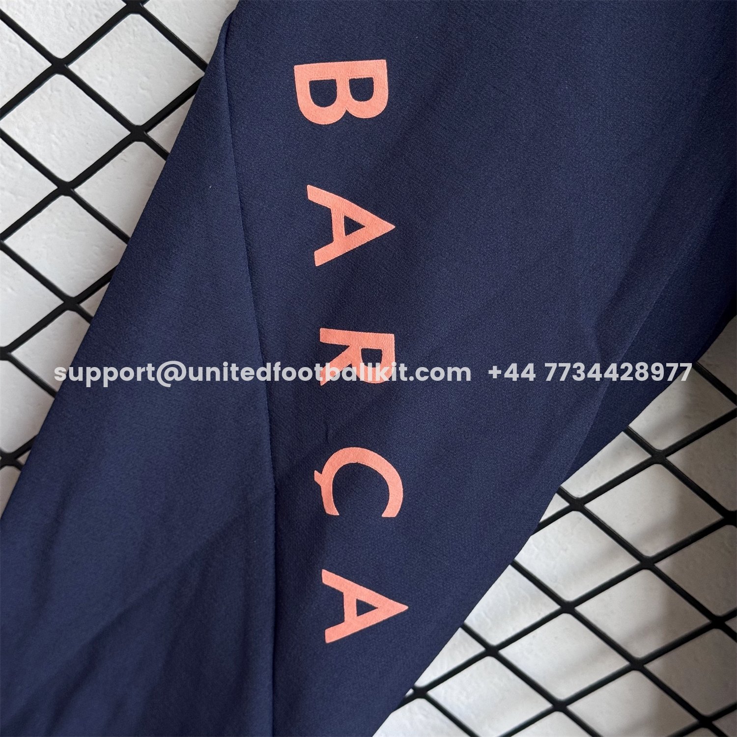 Unitedfootballkit.com | Barcelona 25-26 Windbreaker Training Set - Blue With Pink Black Top and Pants -Customize Name, Number and Patch | Worldwide Shipping