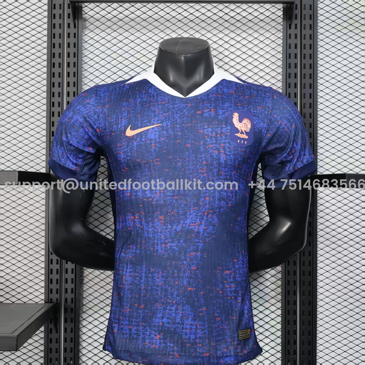 Unitedfootballkit.com | France 2025 Women's Team Home Jersey - Men's Player Version -Customize Name, Number and Patch | Worldwide Shipping