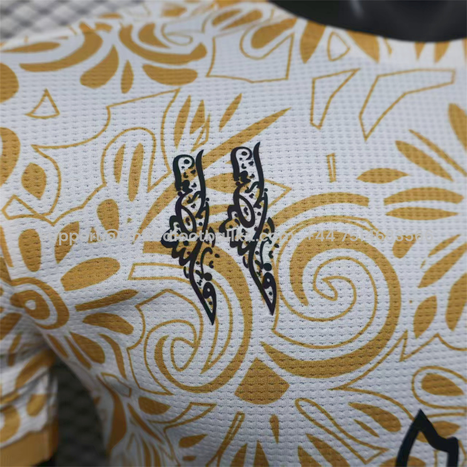 Unitedfootballkit.com | Club Deportivo Palestino Palestine 25-26 Yellow Flowers White Jersey - Player Version -Customize Name, Number and Patch | Worldwide Shipping