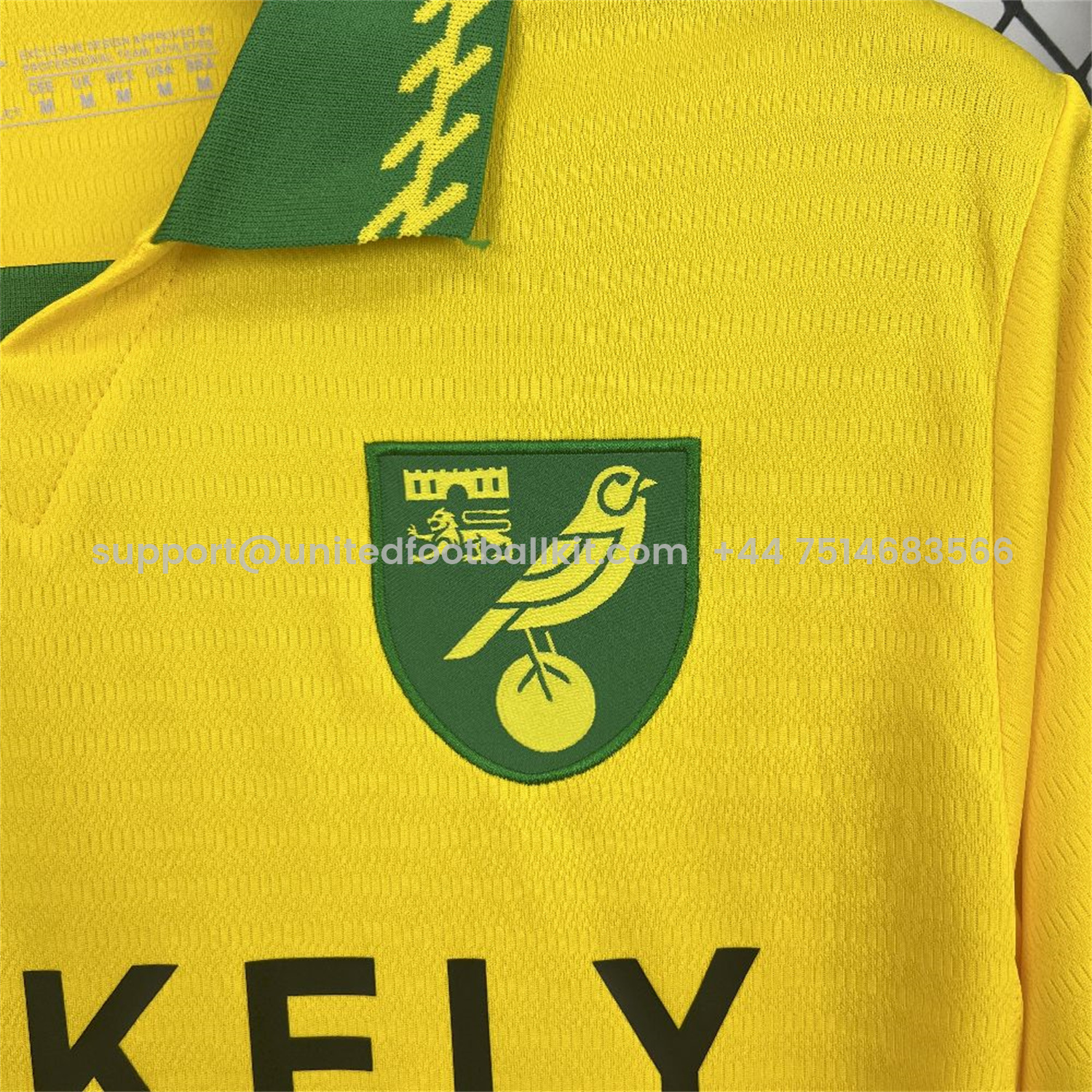 Unitedfootballkit.com | Norwich City 25-26 Home Jersey - Fans Version -Customize Name, Number and Patch | Worldwide Shipping