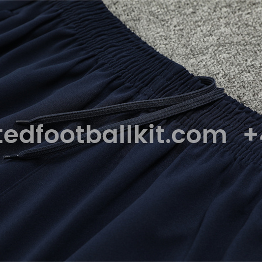 Unitedfootballkit.com | Marseille 24-25 Kids Long Sleeve Training Set - Royal Blue -Customize Name, Number and Patch | Worldwide Shipping