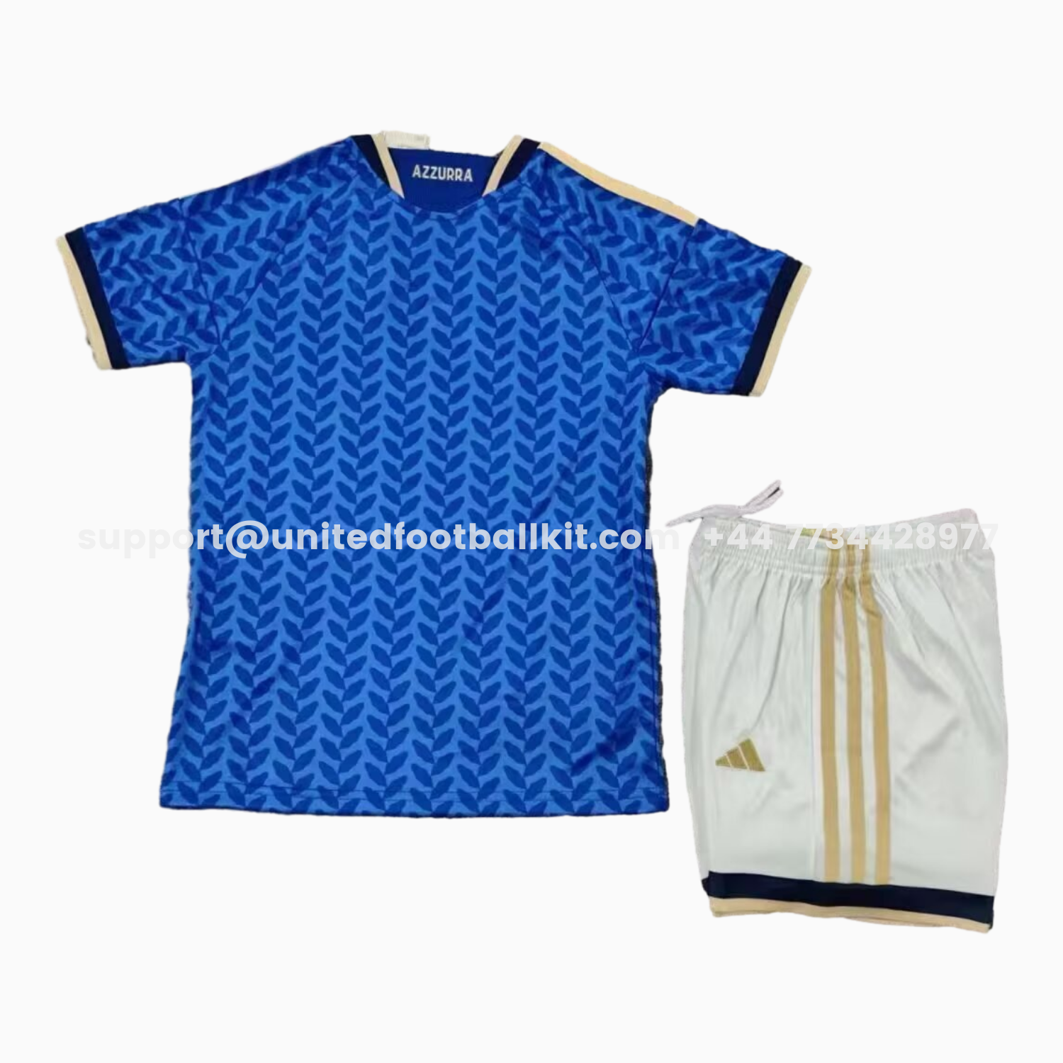 Unitedfootballkit.com | Italy 2026 Home Kids Kit -Customize Name, Number and Patch | Worldwide Shipping