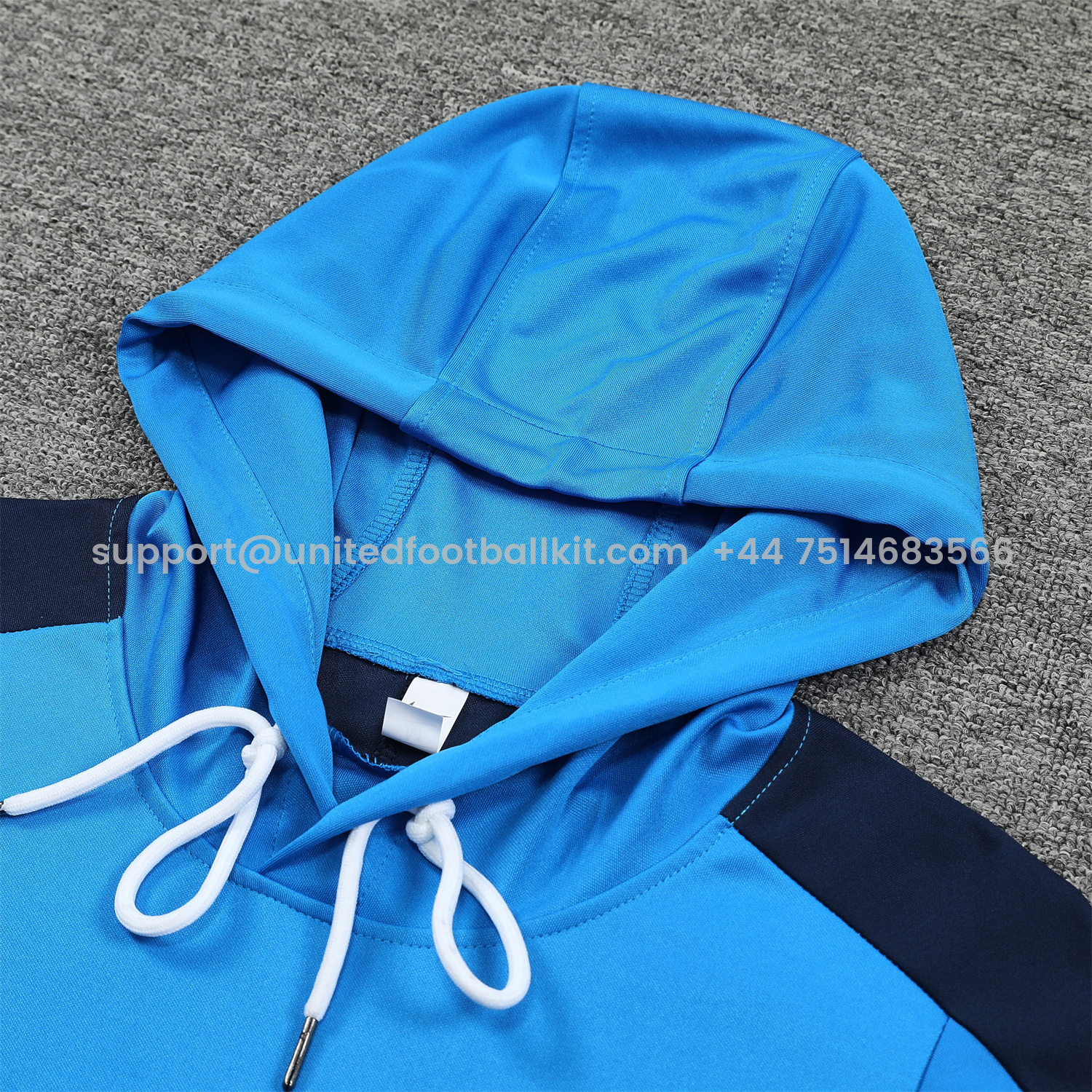 Unitedfootballkit.com | C.H.E.L.S.E.A 24-25 Training Hoodie Set - Blue Hoodie and Deep Blue Pants -Customize Name, Number and Patch | Worldwide Shipping