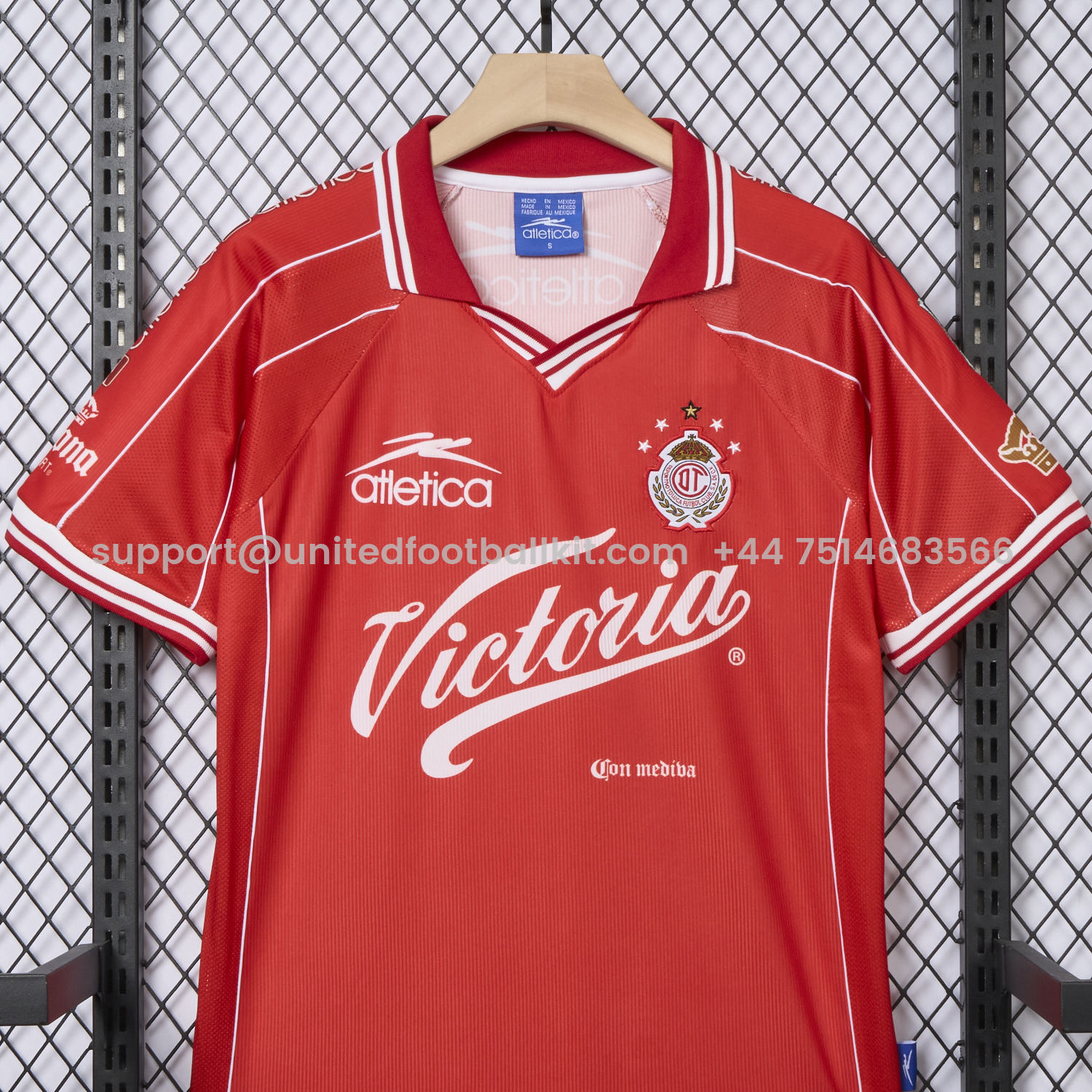 Unitedfootballkit.com | Retro Toluca 1999-00 Home Jersey -Customize Name, Number and Patch | Worldwide Shipping
