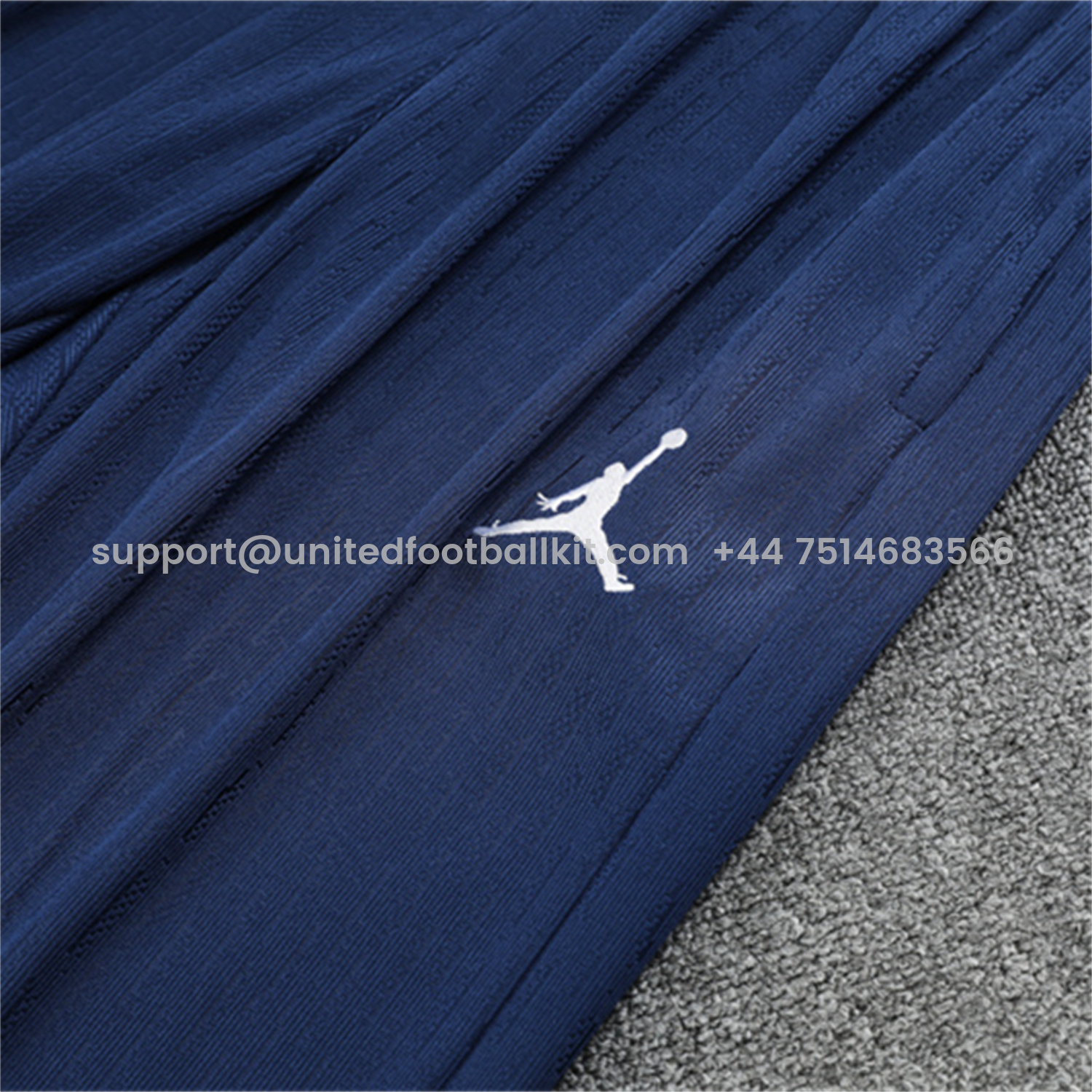 Unitedfootballkit.com | Paris Saint-Germain PSG 25-26 Long Sleeve Training Set - JD White Wing Royal Blue Top and Pants -Customize Name, Number and Patch | Worldwide Shipping