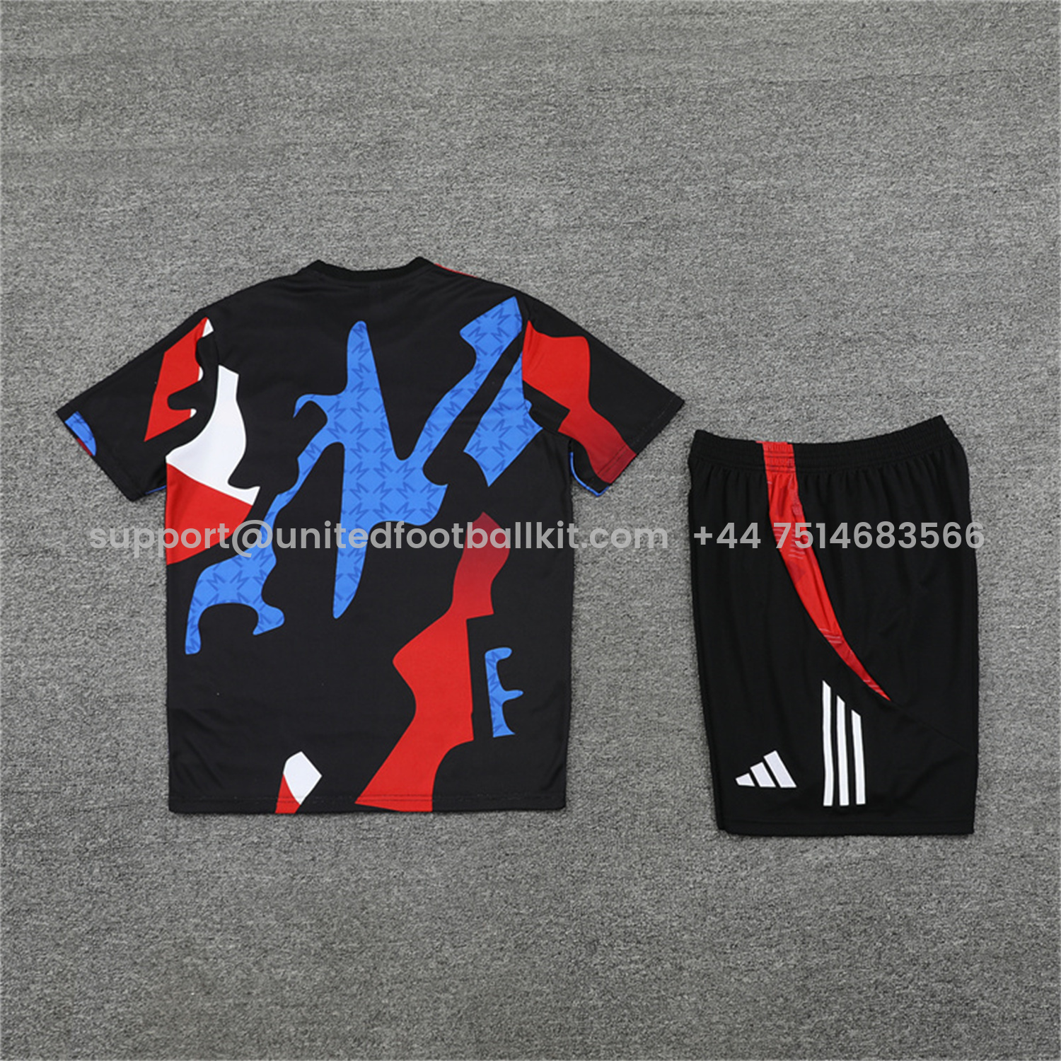 Unitedfootballkit.com | Manchester United 24-25 Pre-Match Short-Sleeve Training Set - Camouflage -Customize Name, Number and Patch | Worldwide Shipping