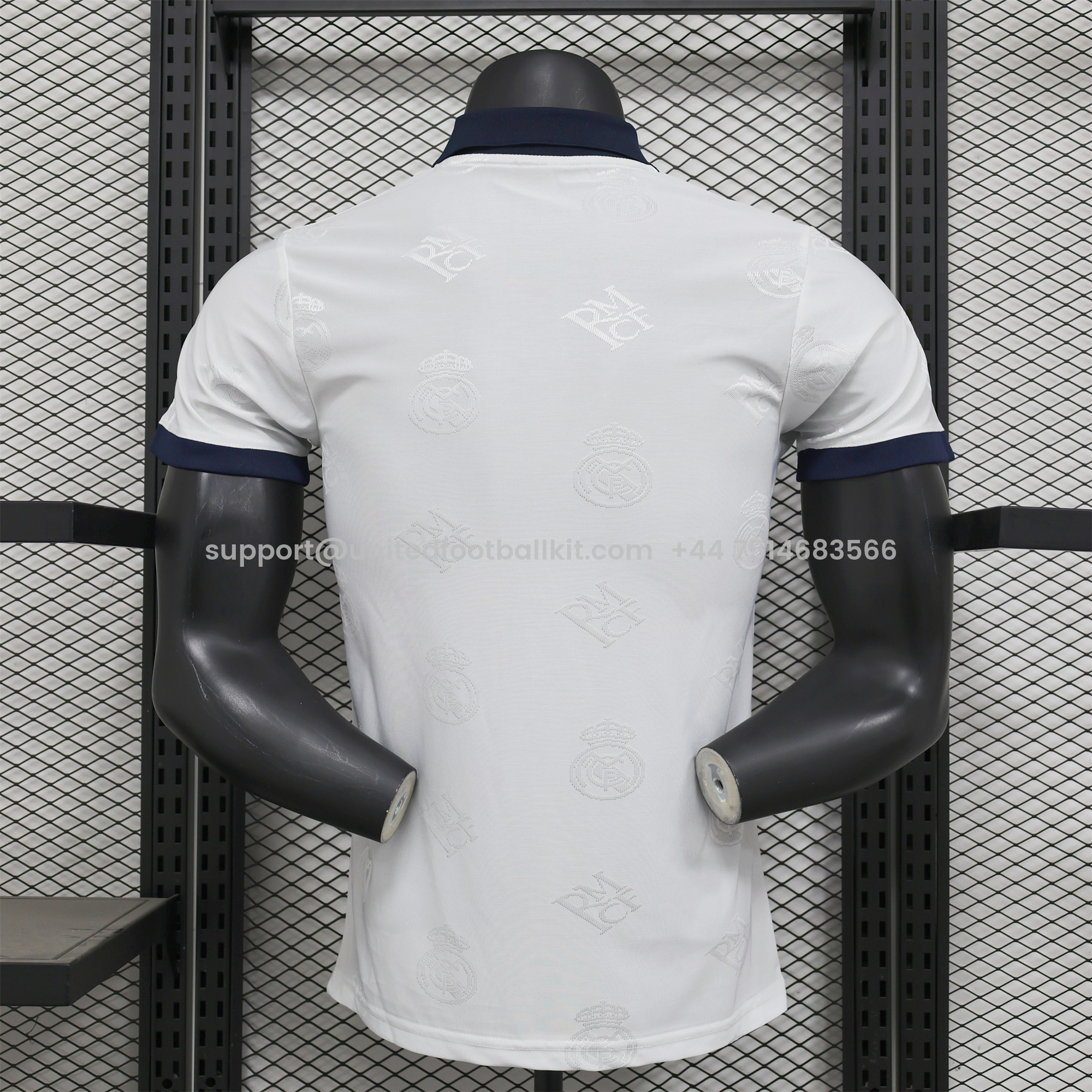Unitedfootballkit.com | Real Madrid 24-25 White LOGO Special Edition Jersey - Player Version -Customize Name, Number and Patch | Worldwide Shipping