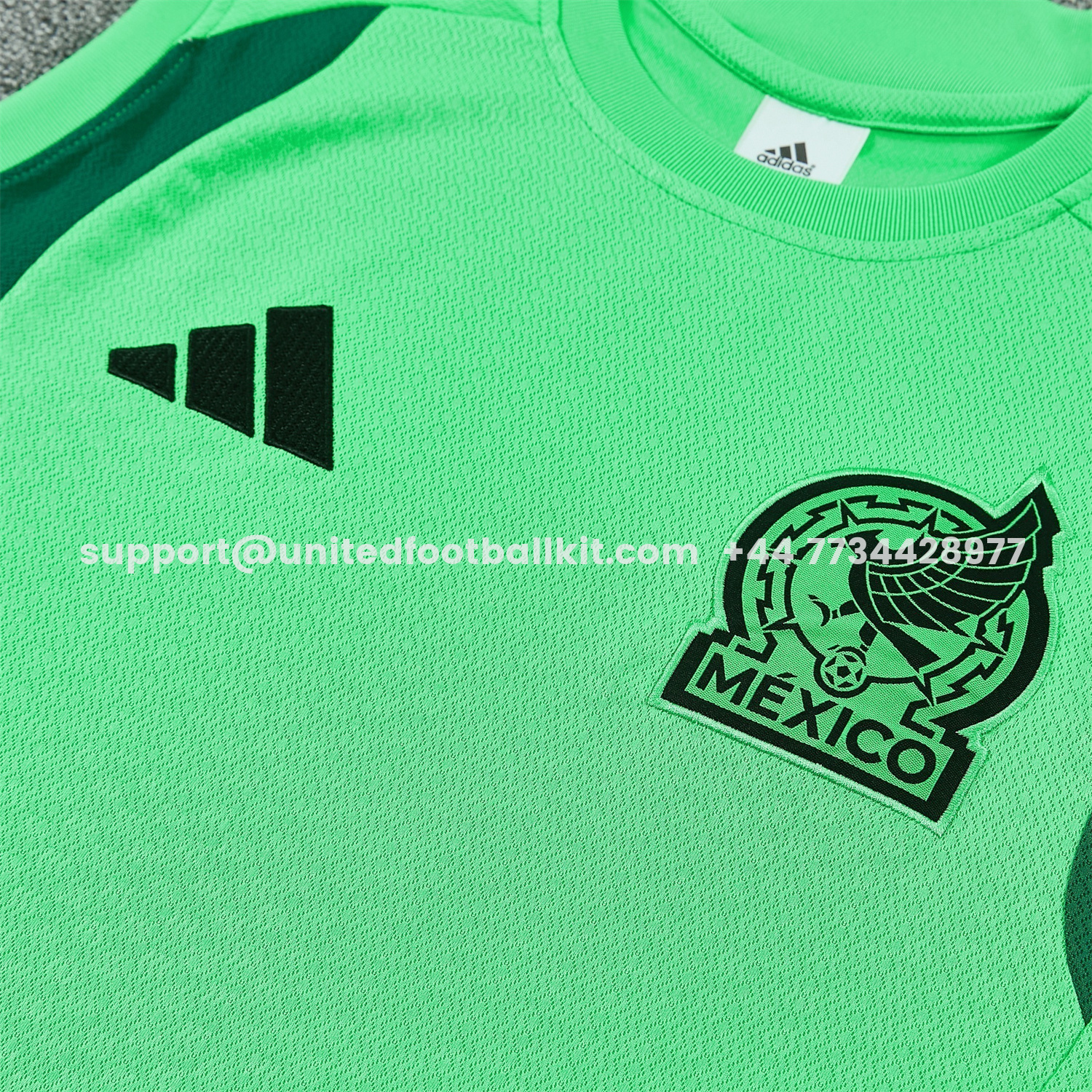 Unitedfootballkit.com | Mexico 2026 Vest Training Set - Green Vest and Black Shorts -Customize Name, Number and Patch | Worldwide Shipping