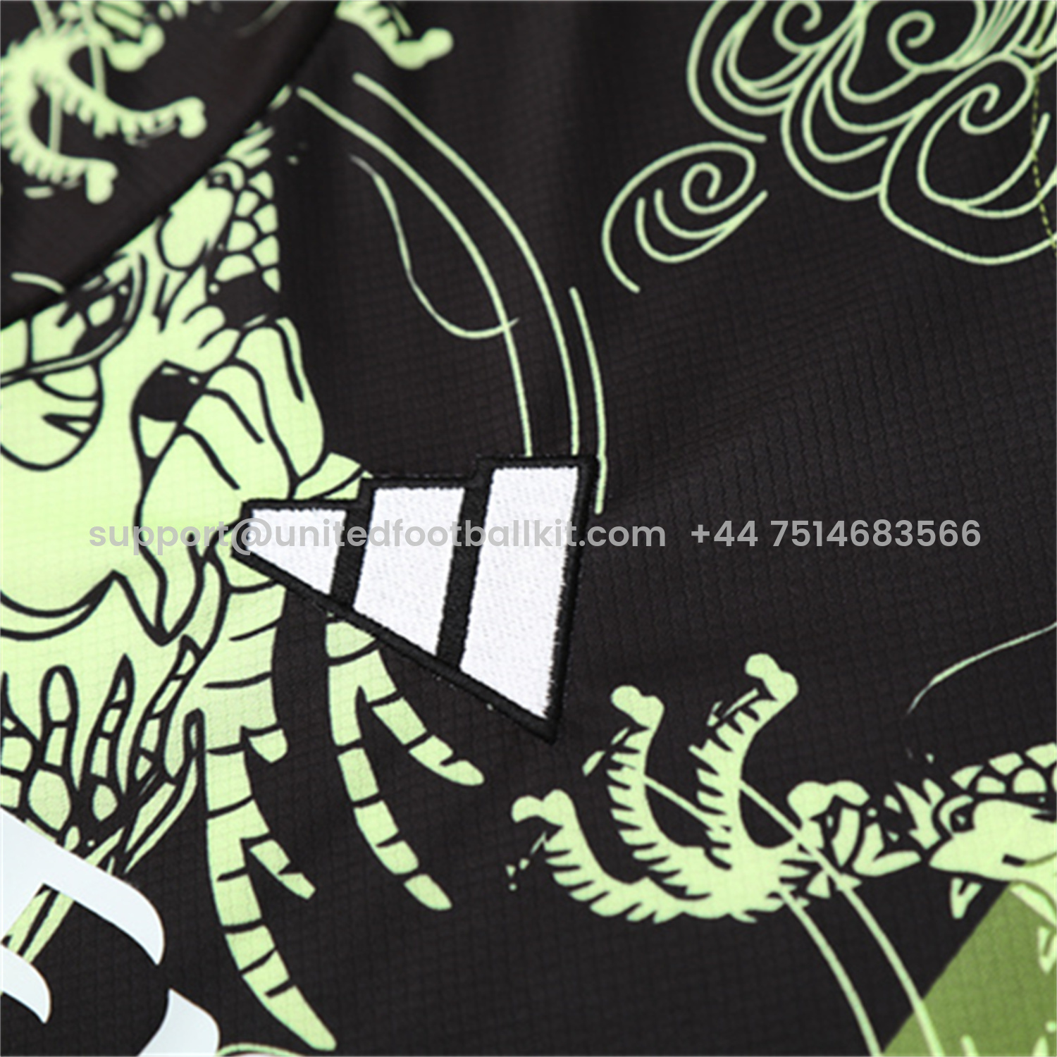 Unitedfootballkit.com | Real Madrid 25-26 Kid Short-Sleeve Training Set - Green Black Top & Black Shorts -Customize Name, Number and Patch | Worldwide Shipping