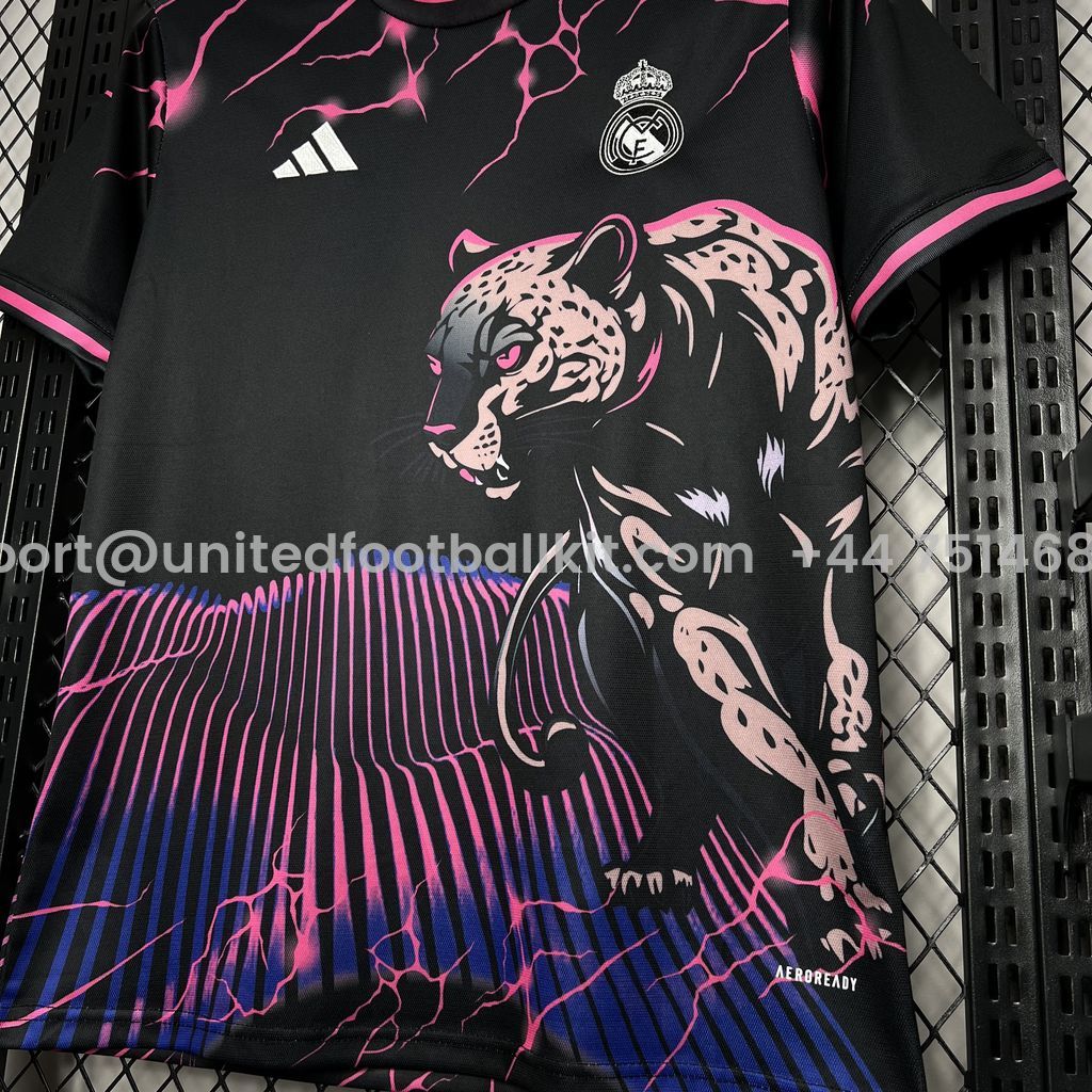 Unitedfootballkit.com | Real Madrid 24-25 Purple Leopard Jersey - Fans Version -Customize Name, Number and Patch | Worldwide Shipping