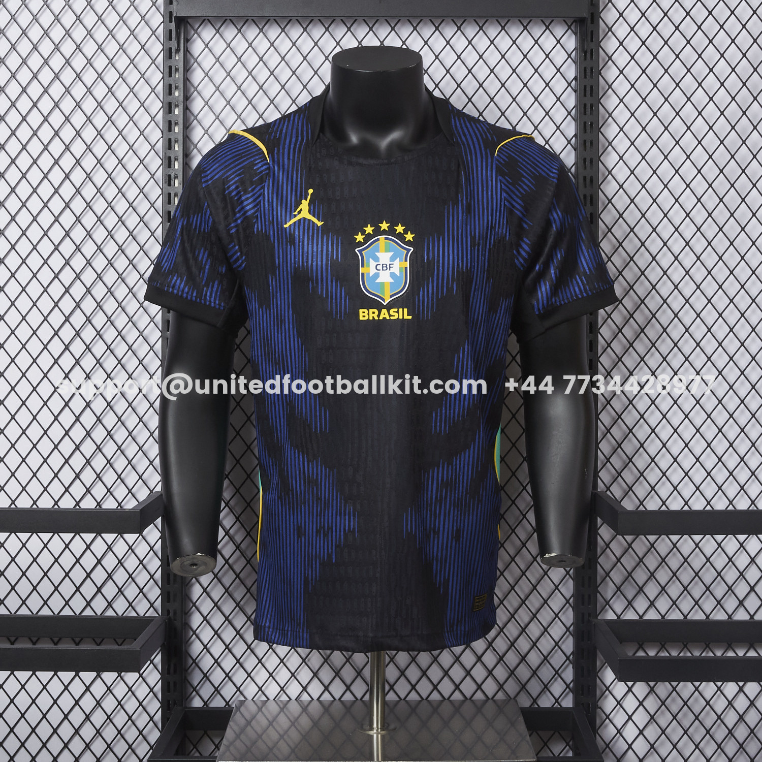 Unitedfootballkit.com | Brazil 2026 Away Blue Jersey - Player Version -Customize Name, Number and Patch | Worldwide Shipping