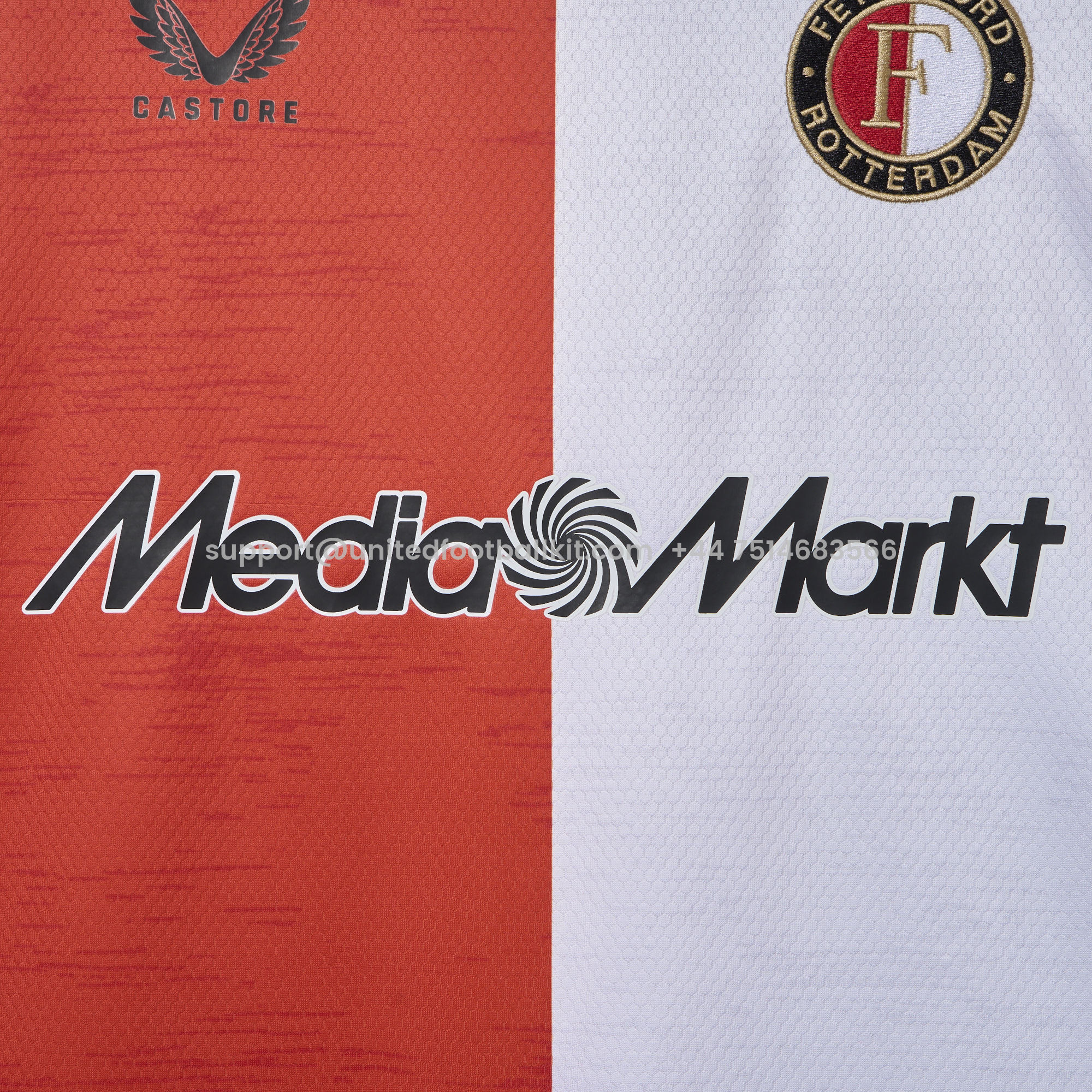 Unitedfootballkit.com | Feyenoord 24-25 Home Stadium Jersey - Fans Version -Customize Name, Number and Patch | Worldwide Shipping