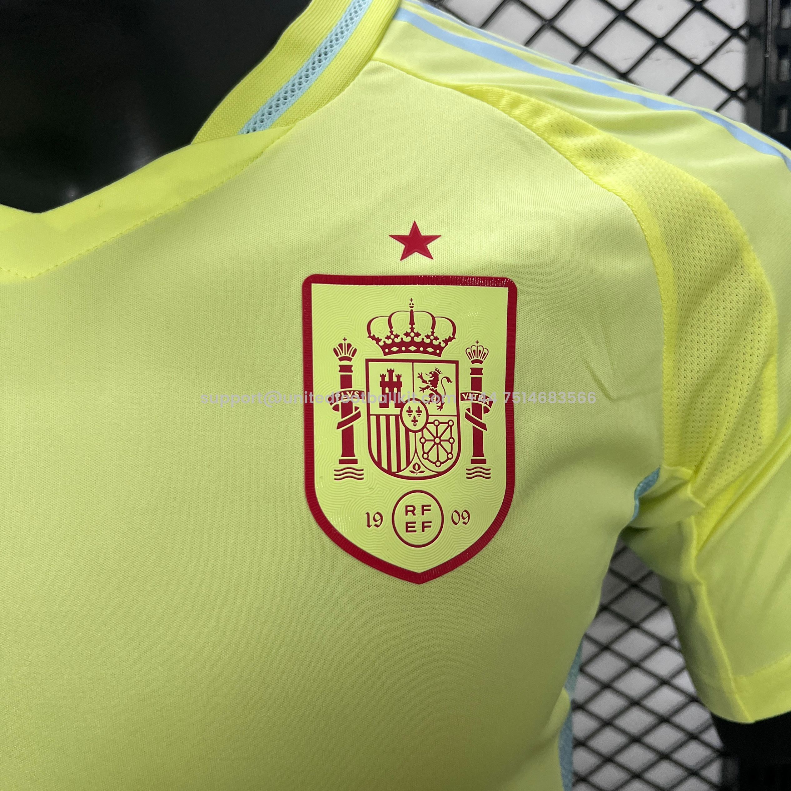Unitedfootballkit.com | Spain 2024 Away Stadium Jersey - Player Version -Customize Name, Number and Patch | Worldwide Shipping