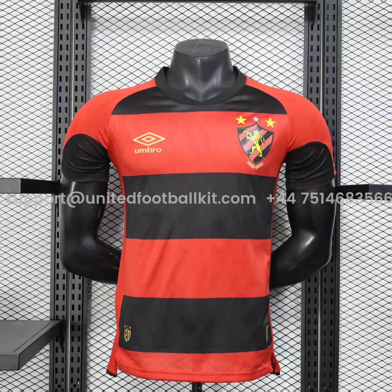 Unitedfootballkit.com | Sport Recife 25-26 Home Unsponsored Jersey - Player Version -Customize Name, Number and Patch | Worldwide Shipping