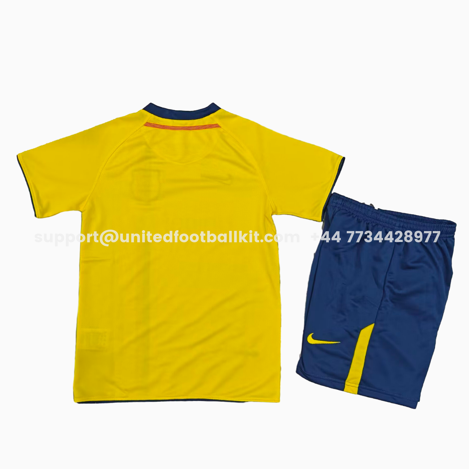 Unitedfootballkit.com | Retro Barcelona 2008-09 Away Kids Kit -Customize Name, Number and Patch | Worldwide Shipping