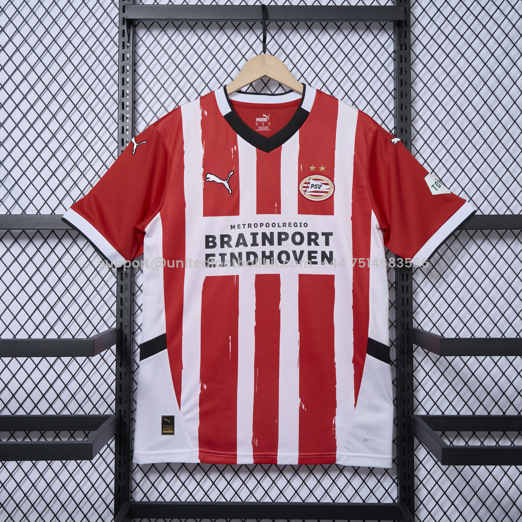 Unitedfootballkit.com | PSV Eindhoven 24-25 Home Jersey - Fans Version -Customize Name, Number and Patch | Worldwide Shipping