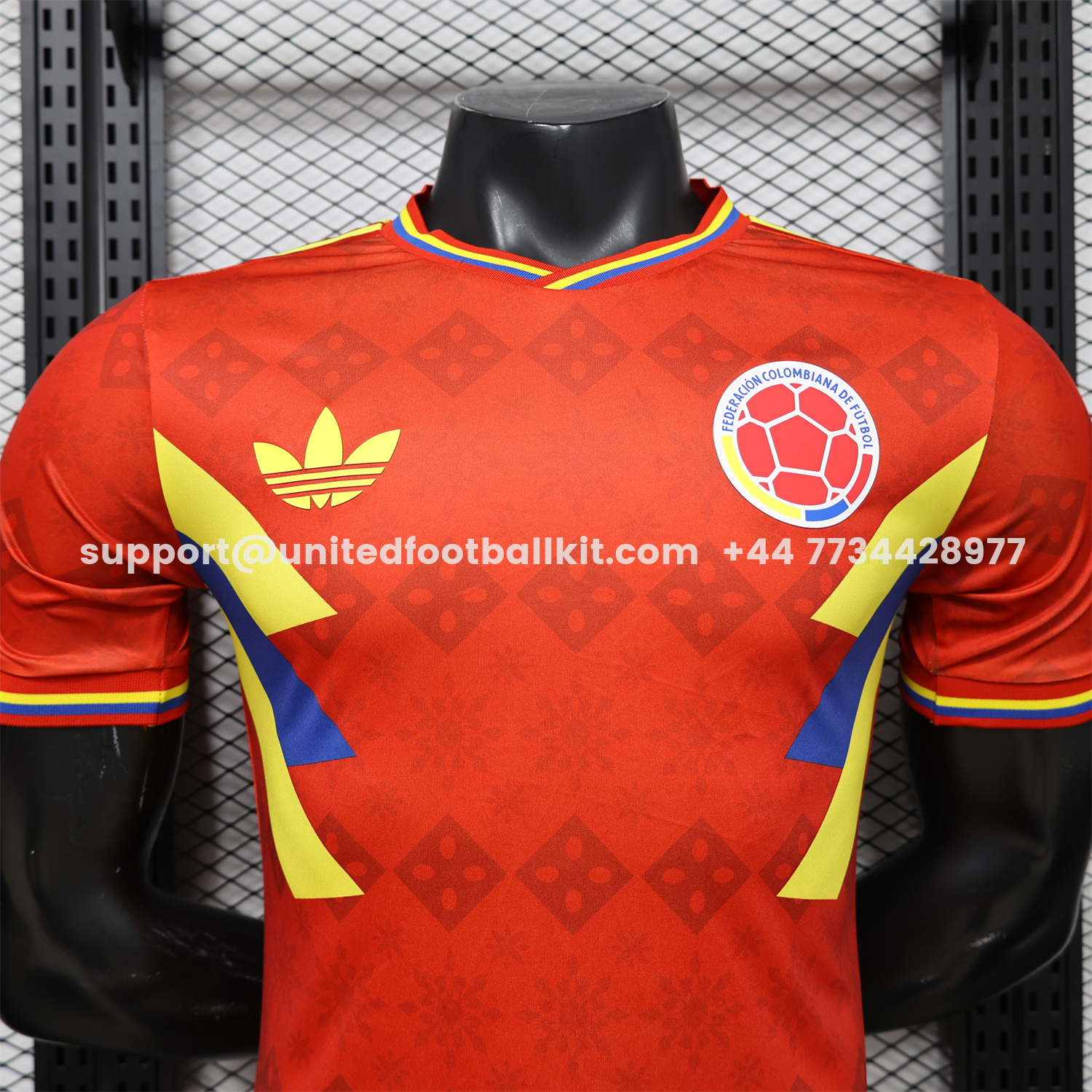 Unitedfootballkit.com | Colombia 2026 Red With Yellow Blue Special Jersey - Player Version -Customize Name, Number and Patch | Worldwide Shipping