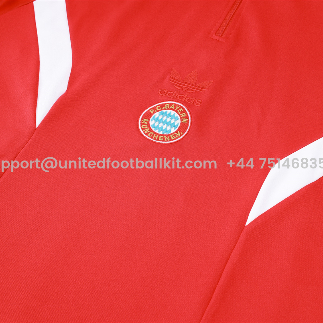 Unitedfootballkit.com | Bayern Munich 24-25 Originals LFSTLR Long Sleeve Training Set - Red -Customize Name, Number and Patch | Worldwide Shipping