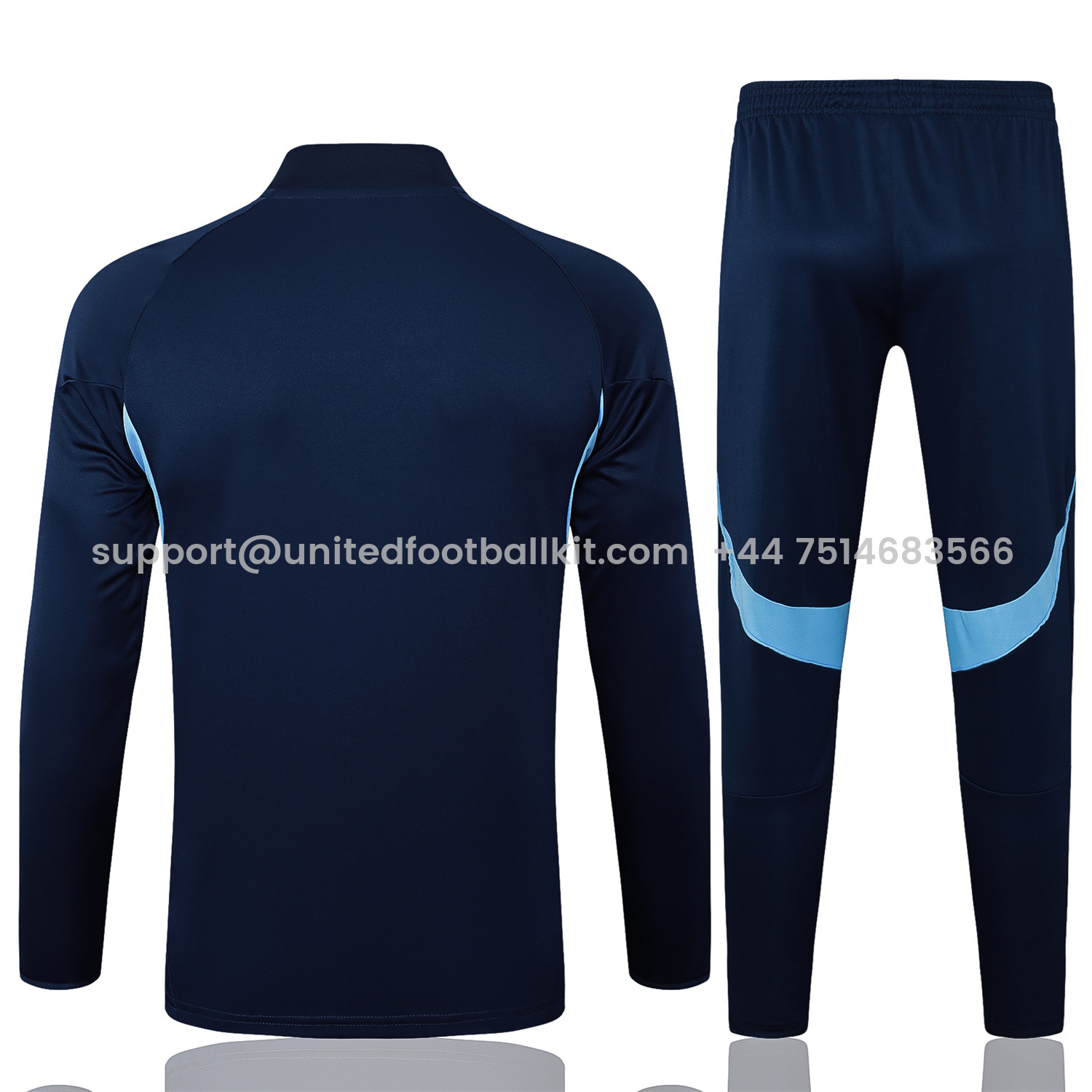 Unitedfootballkit.com | Arsenal 25-26 Long Sleeve Training Set - Deep Blue -Customize Name, Number and Patch | Worldwide Shipping