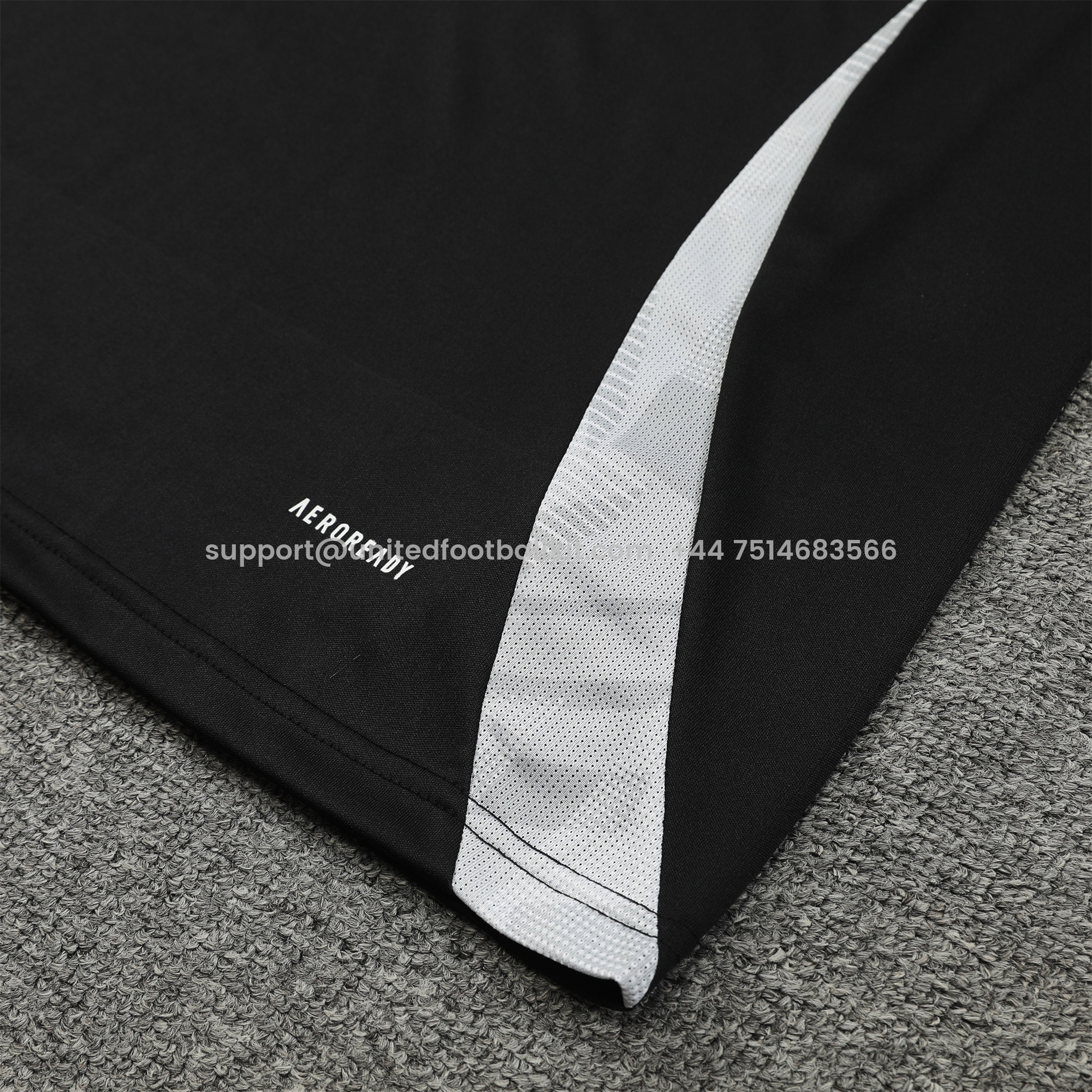 Unitedfootballkit.com | Arsenal 24-25 Short-Sleeve Training Set - Black -Customize Name, Number and Patch | Worldwide Shipping