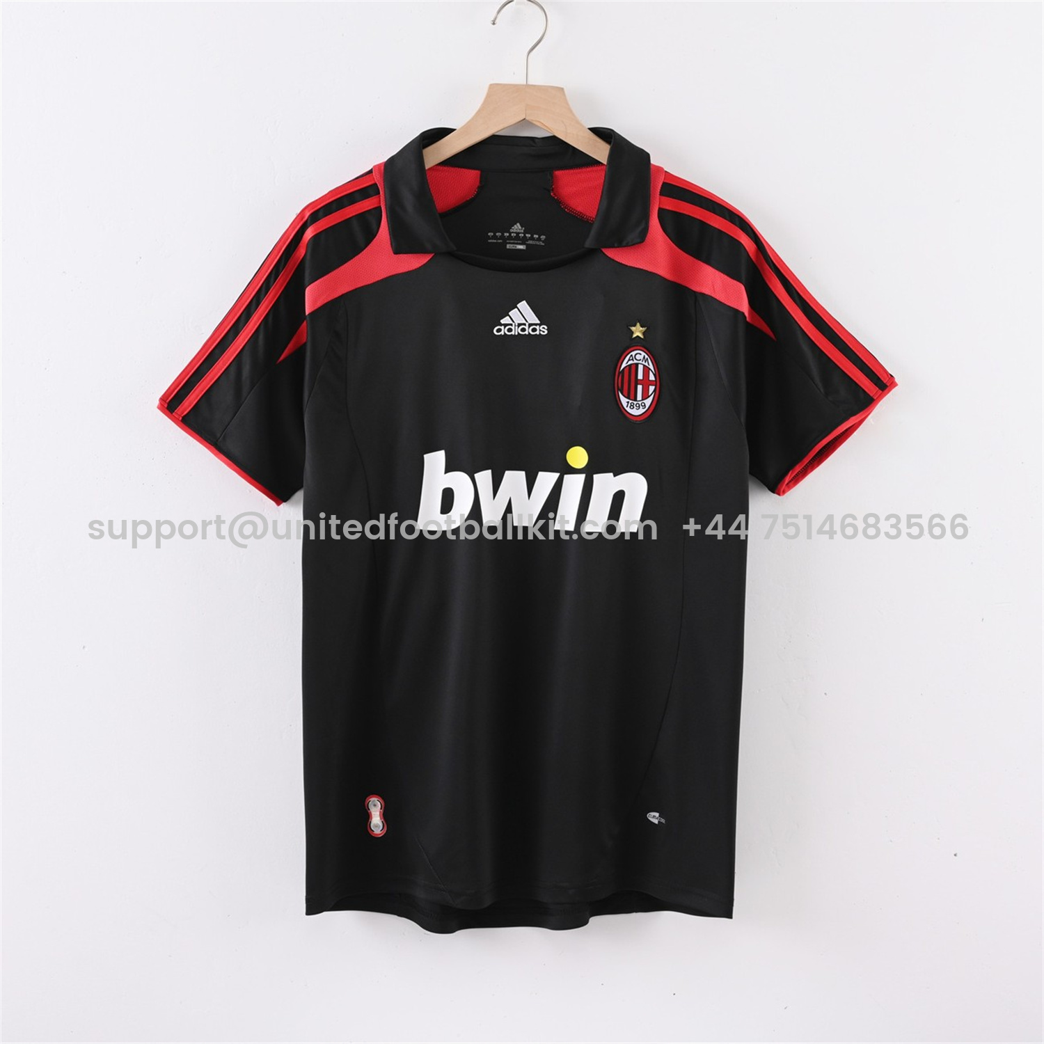 Unitedfootballkit.com | Retro AC Milan 2007-08 Third Jersey -Customize Name, Number and Patch | Worldwide Shipping