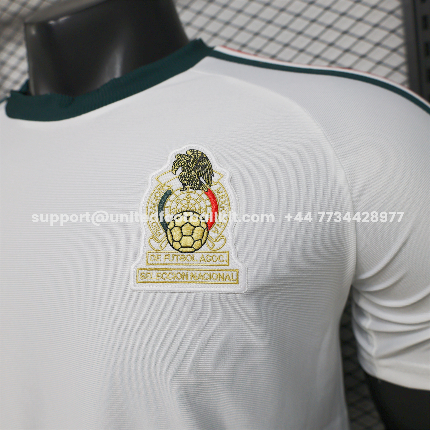 Unitedfootballkit.com | Mexico 2026 Terrace Icon Retro Logo White Jersey - Player Version -Customize Name, Number and Patch | Worldwide Shipping